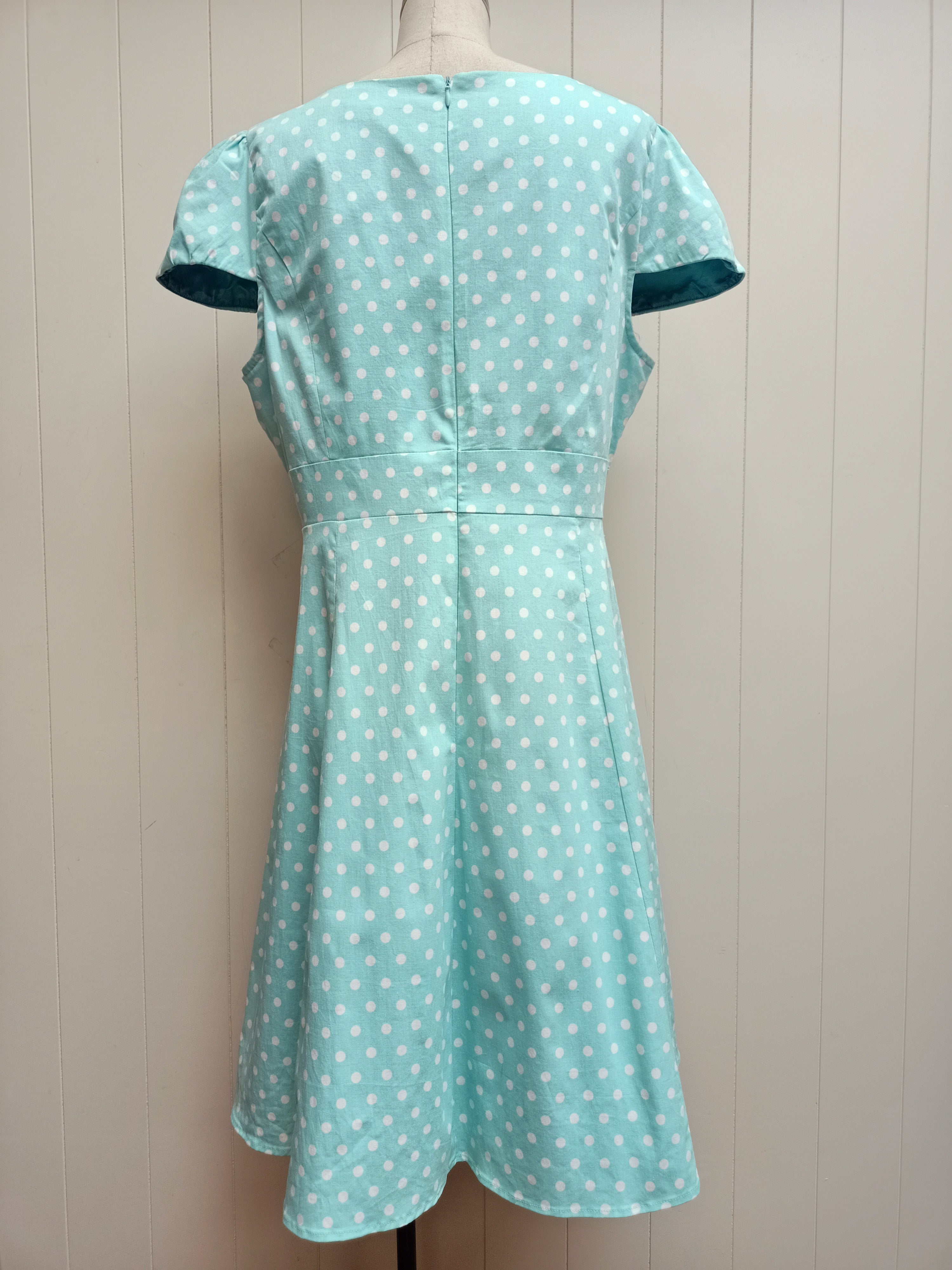 Dolly and Dotty Mint Polka Dot Dress