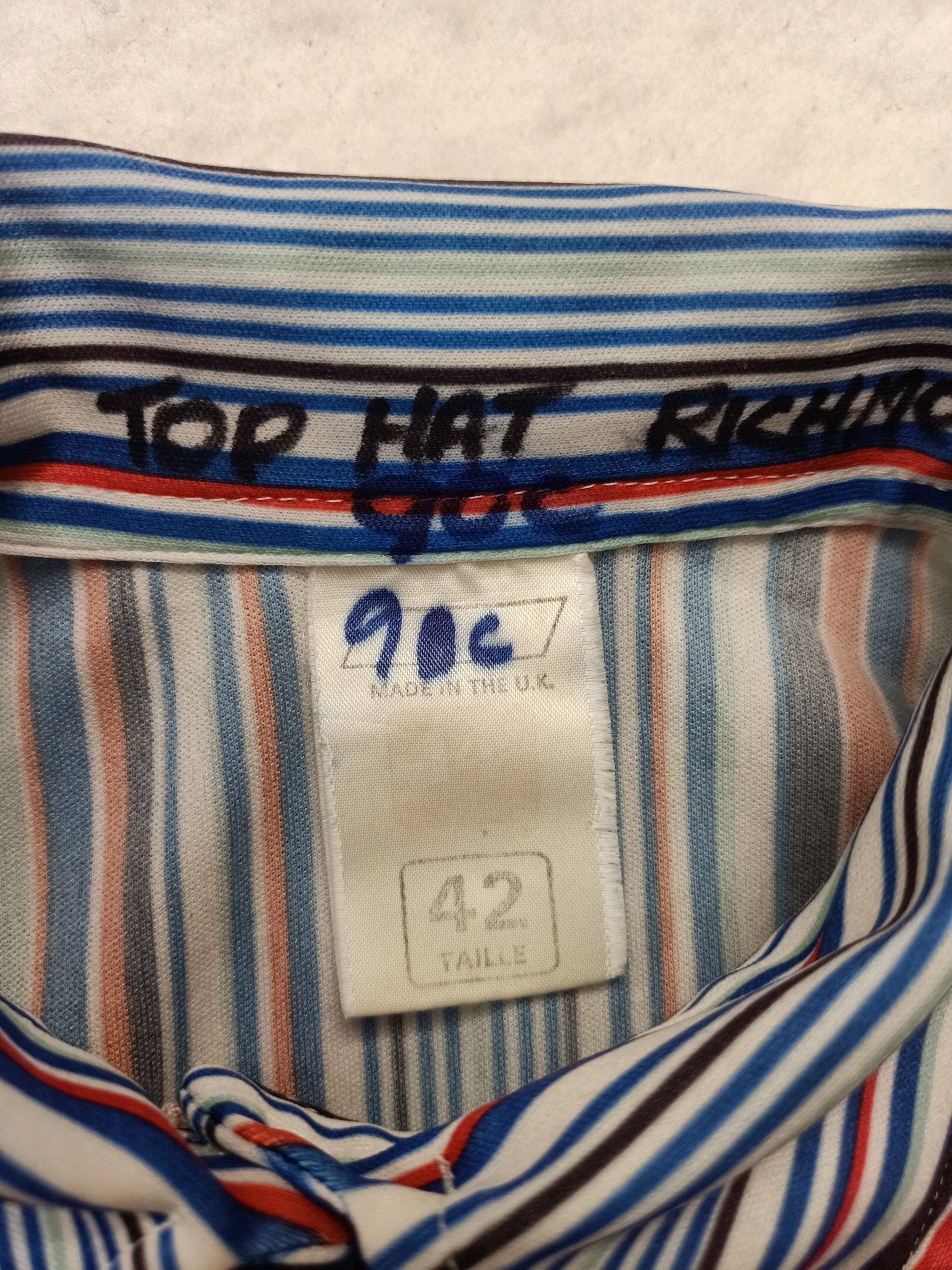 Vintage Striped Button Up Shirt