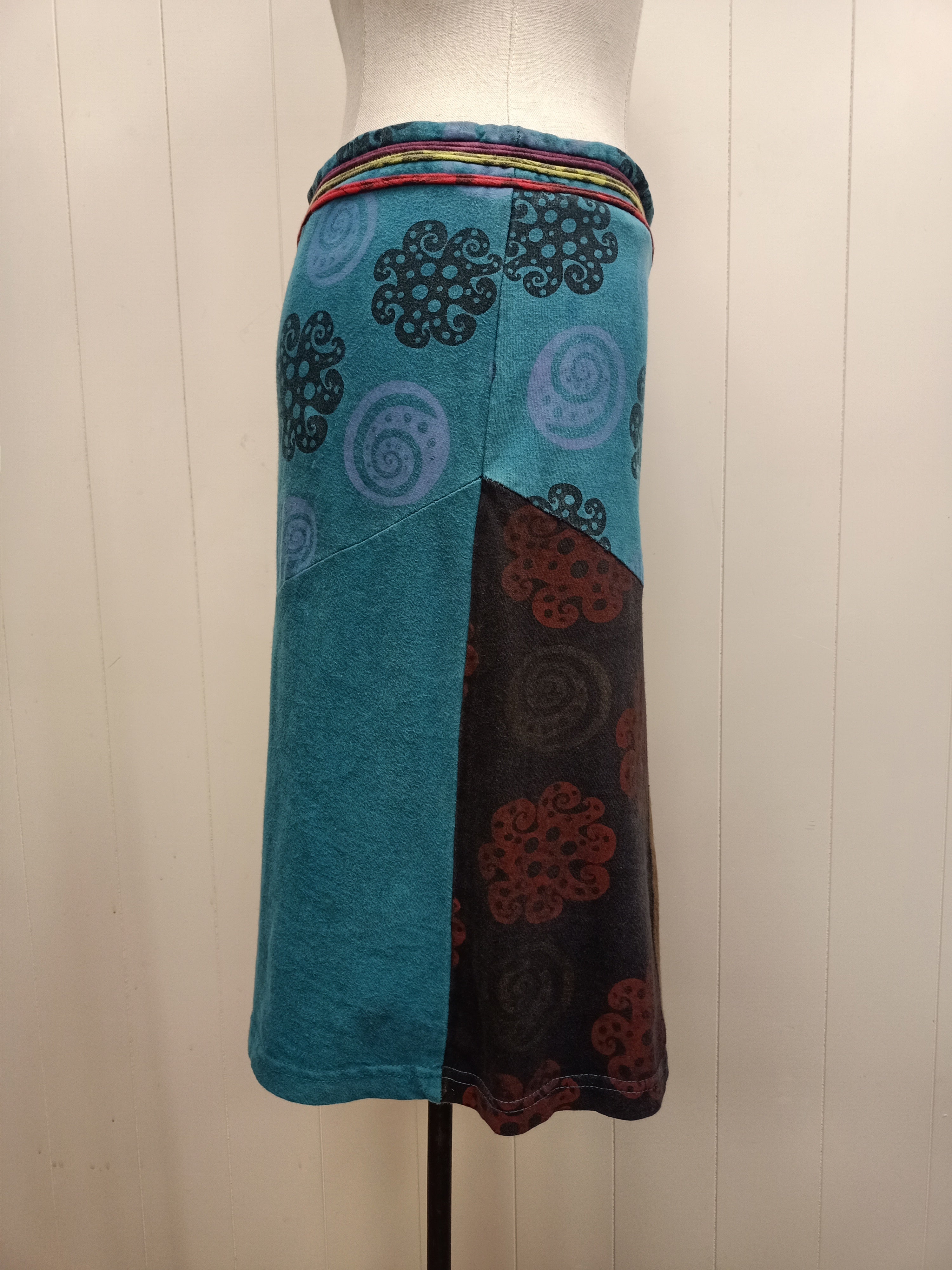 Om Shantipi Patchwork Skirt