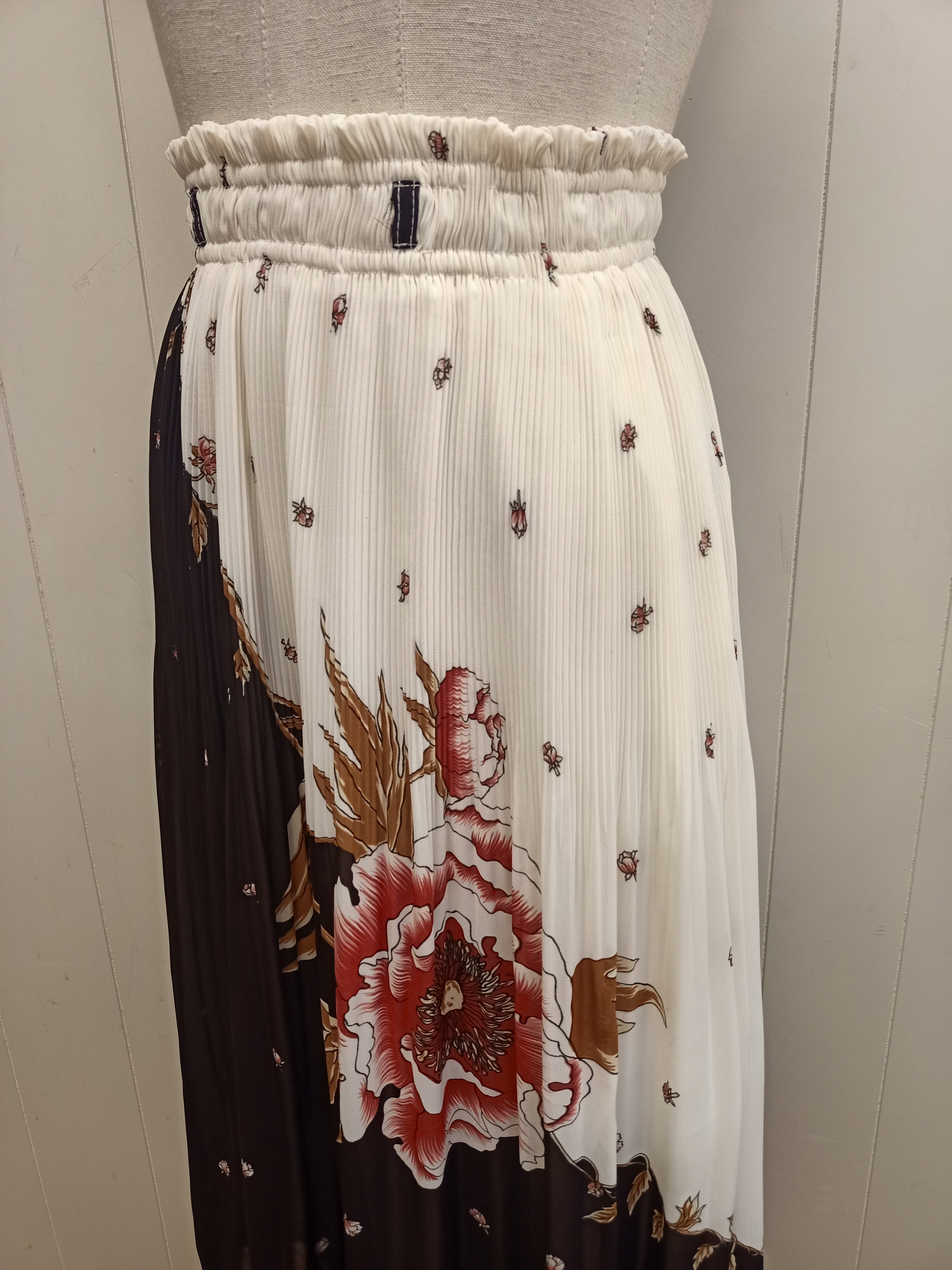Vintage Plissé Flower Skirt