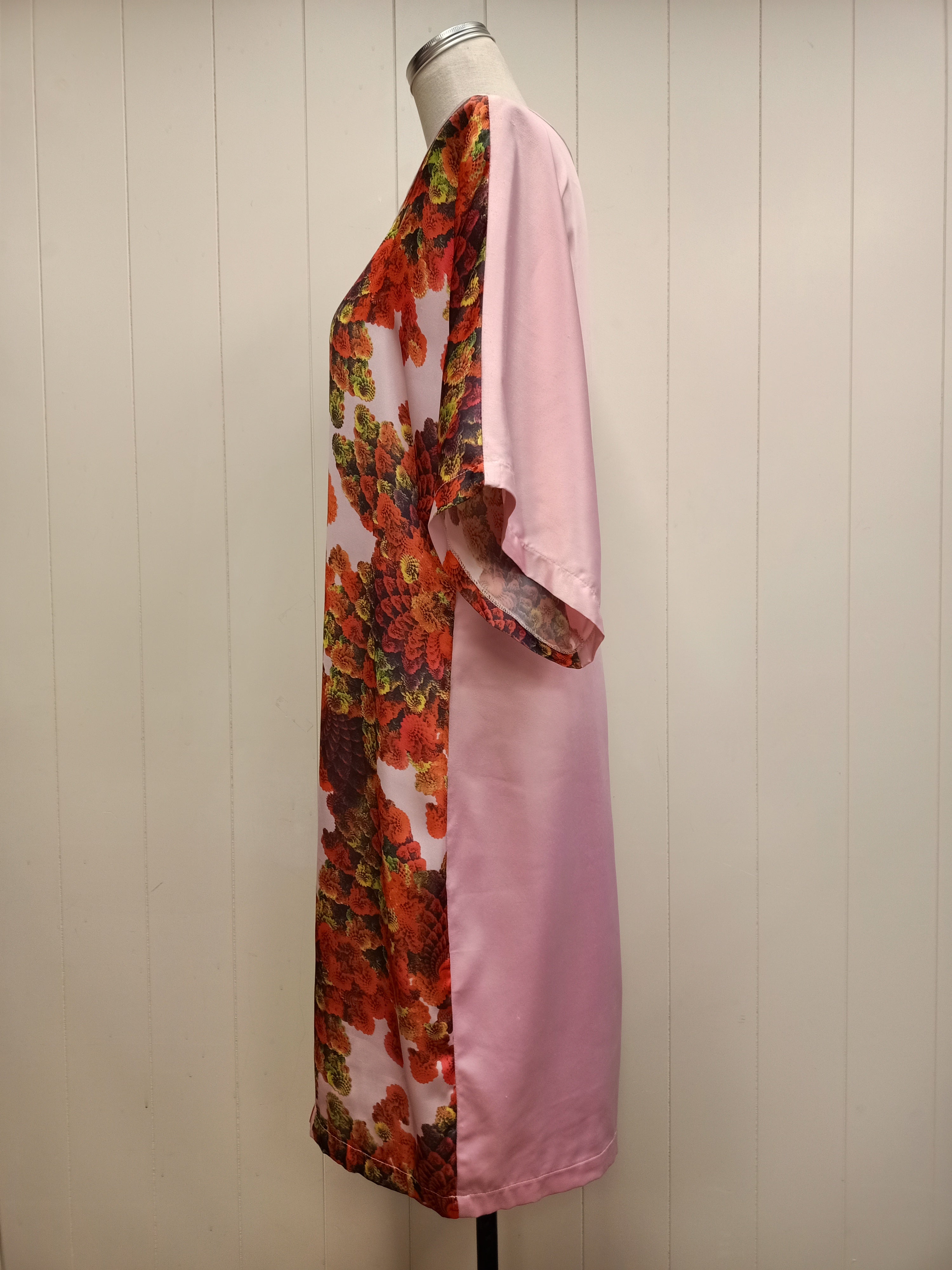Augustine Pink Spiral Satin Dress