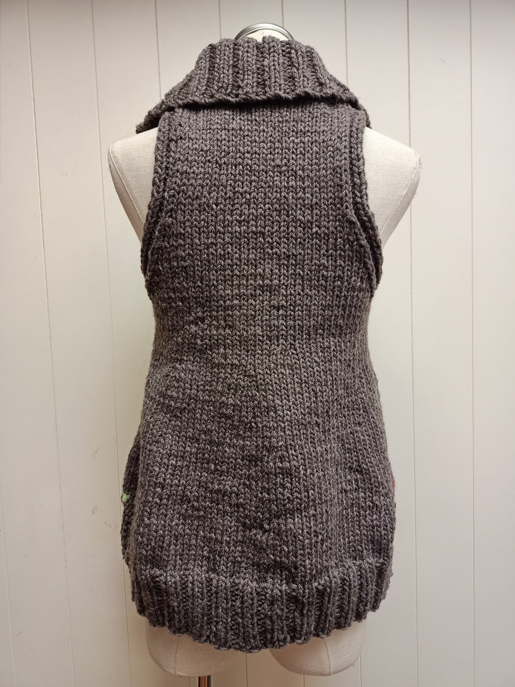 Vintage Mushroom Knit Sweater Vest