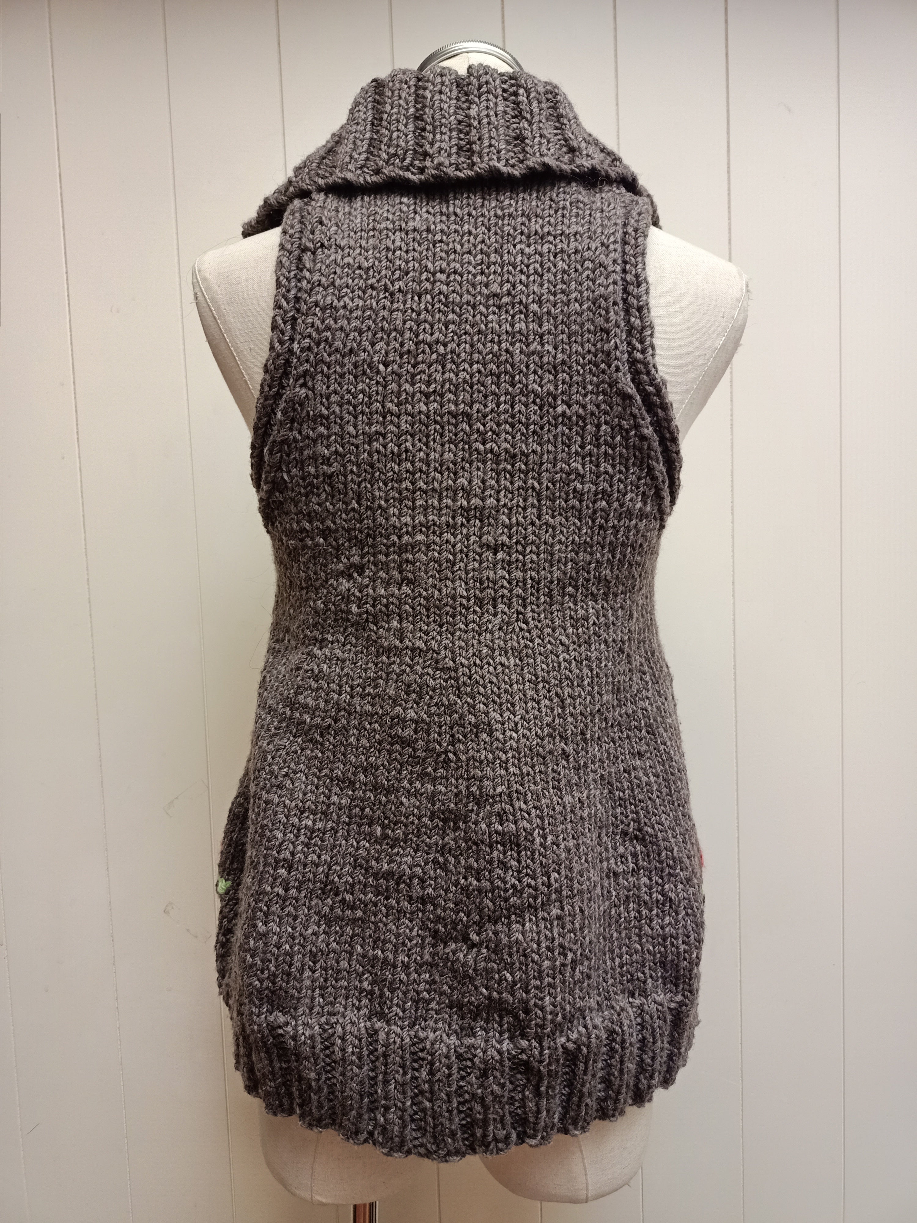 Vintage Mushroom Knit Sweater Vest
