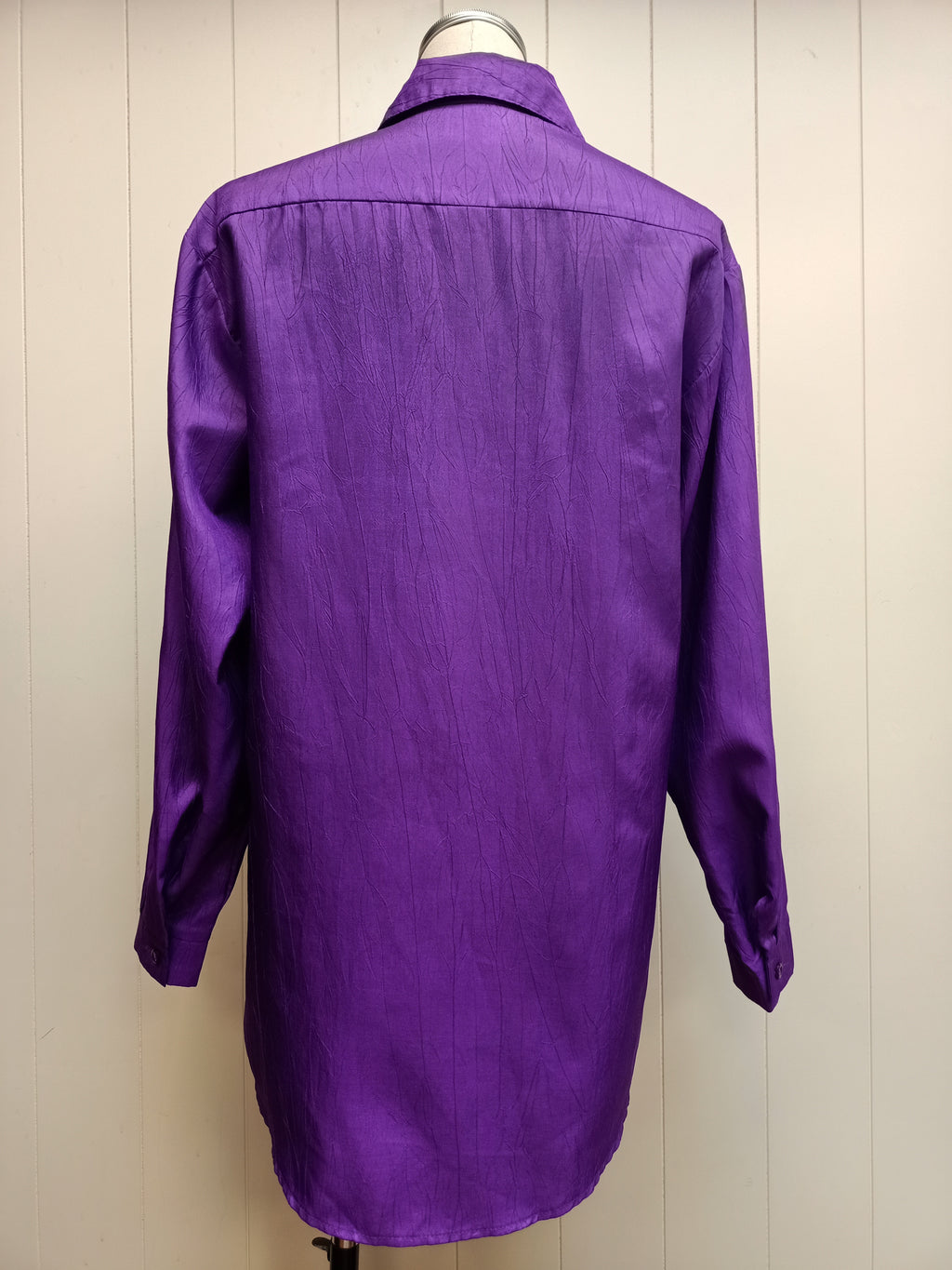 Vintage Hollyhock Crushed Taffeta Shirt