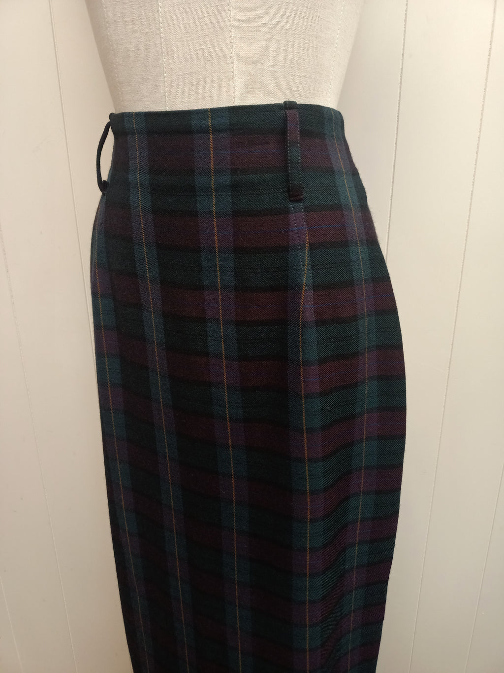 Vintage Country Road Plaid Skirt
