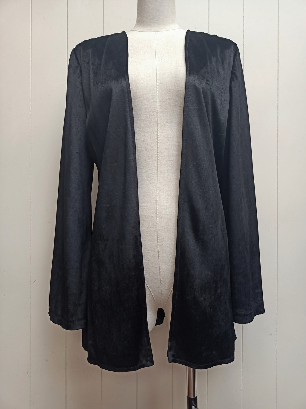 Vintage Lightweight Black Velvet Jacket