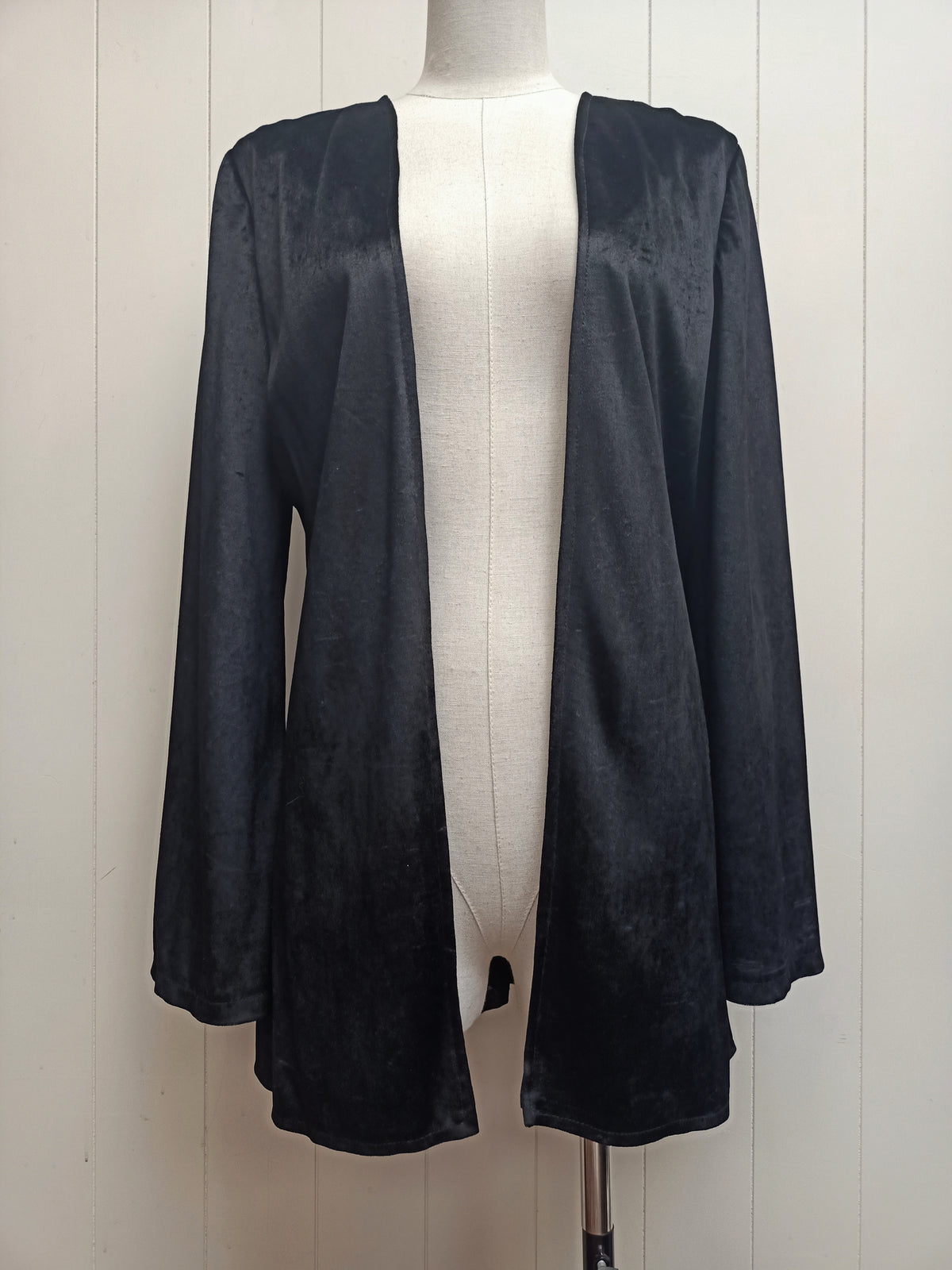 Vintage Lightweight Black Velvet Jacket