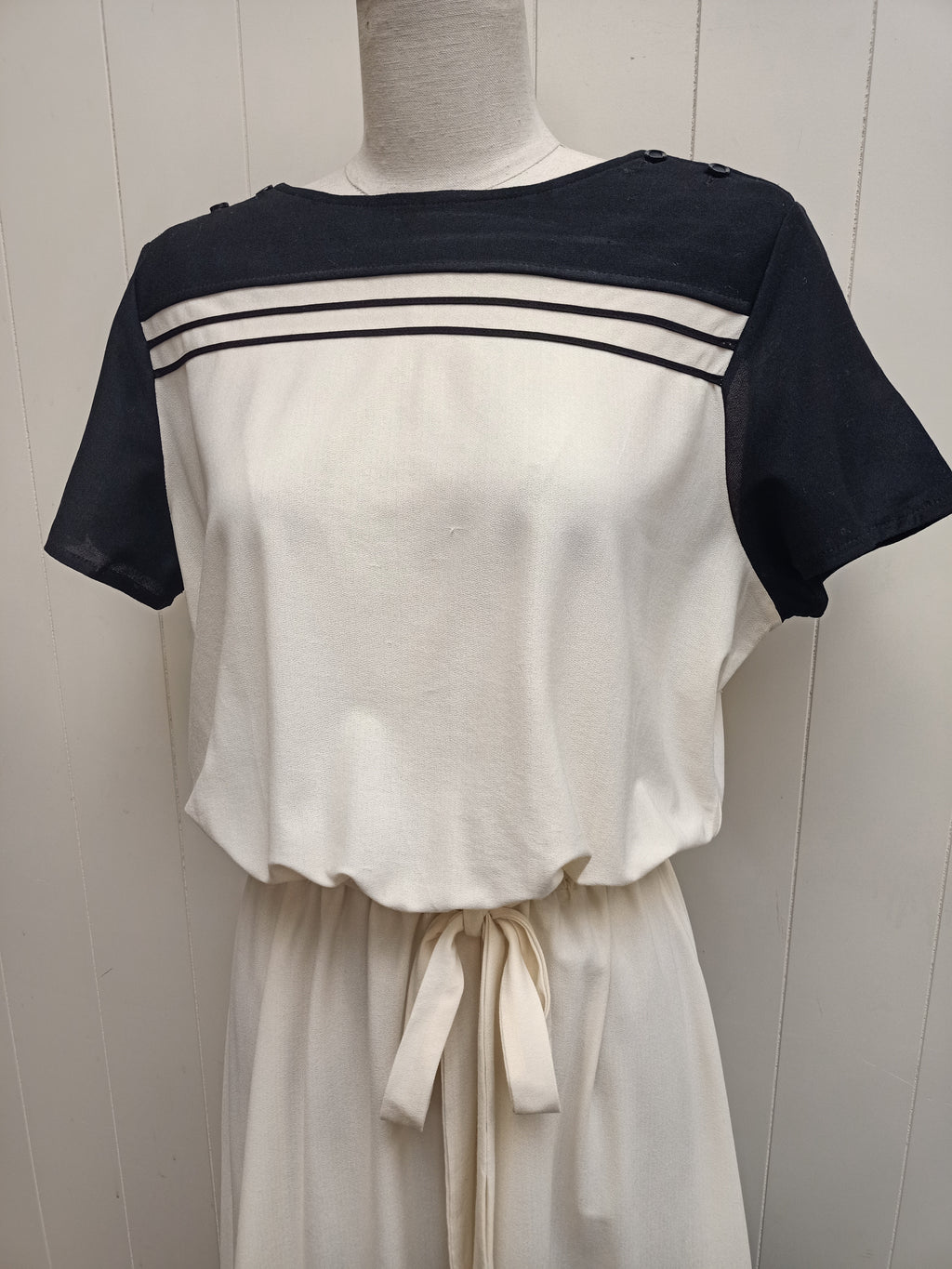 Vintage Estelle Rose Colour Block Dress