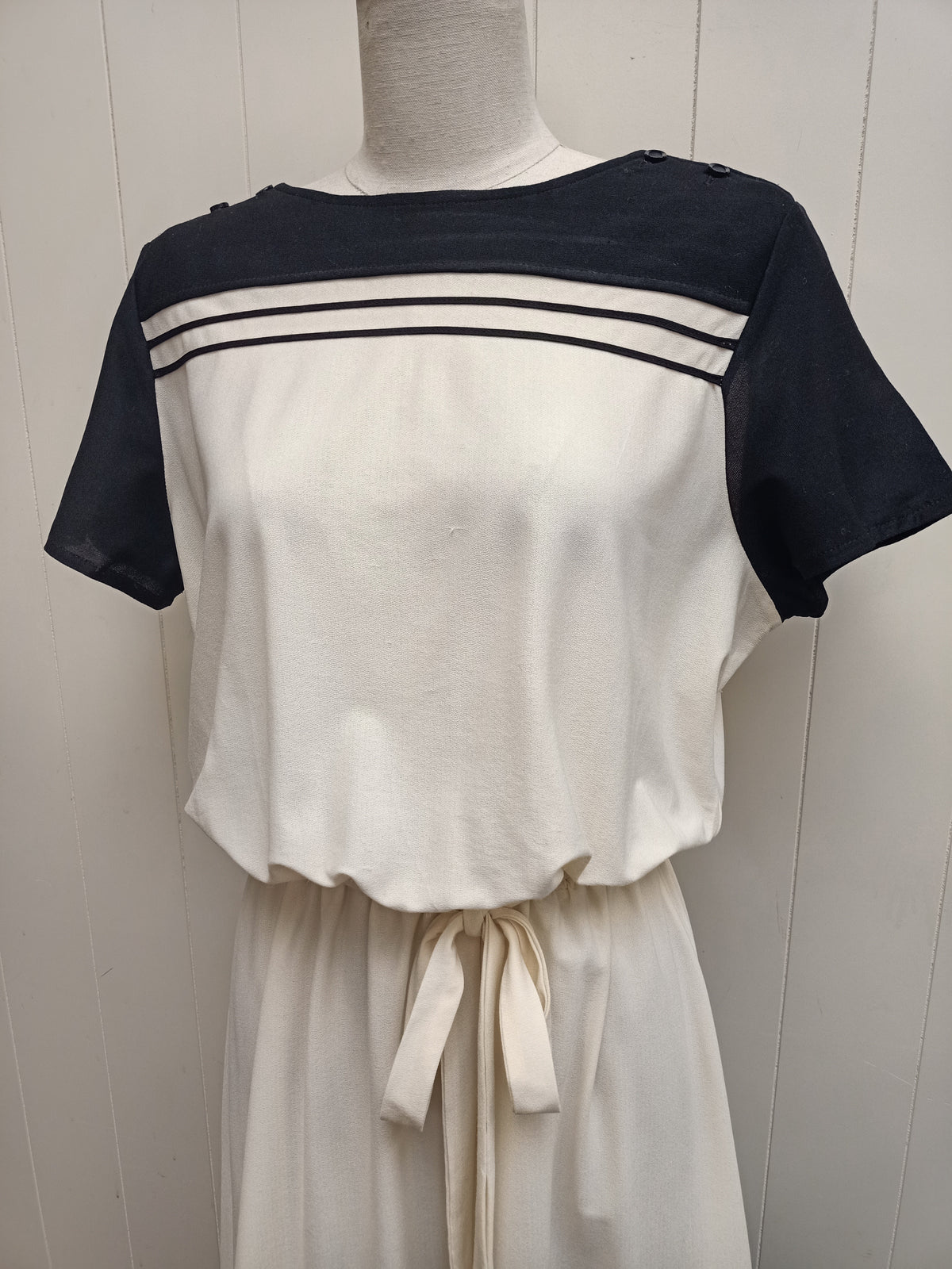 Vintage Estelle Rose Colour Block Dress