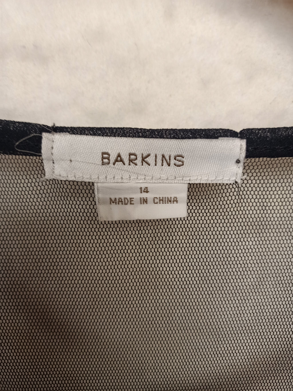 Barkins Ruffle Chiffon Dress