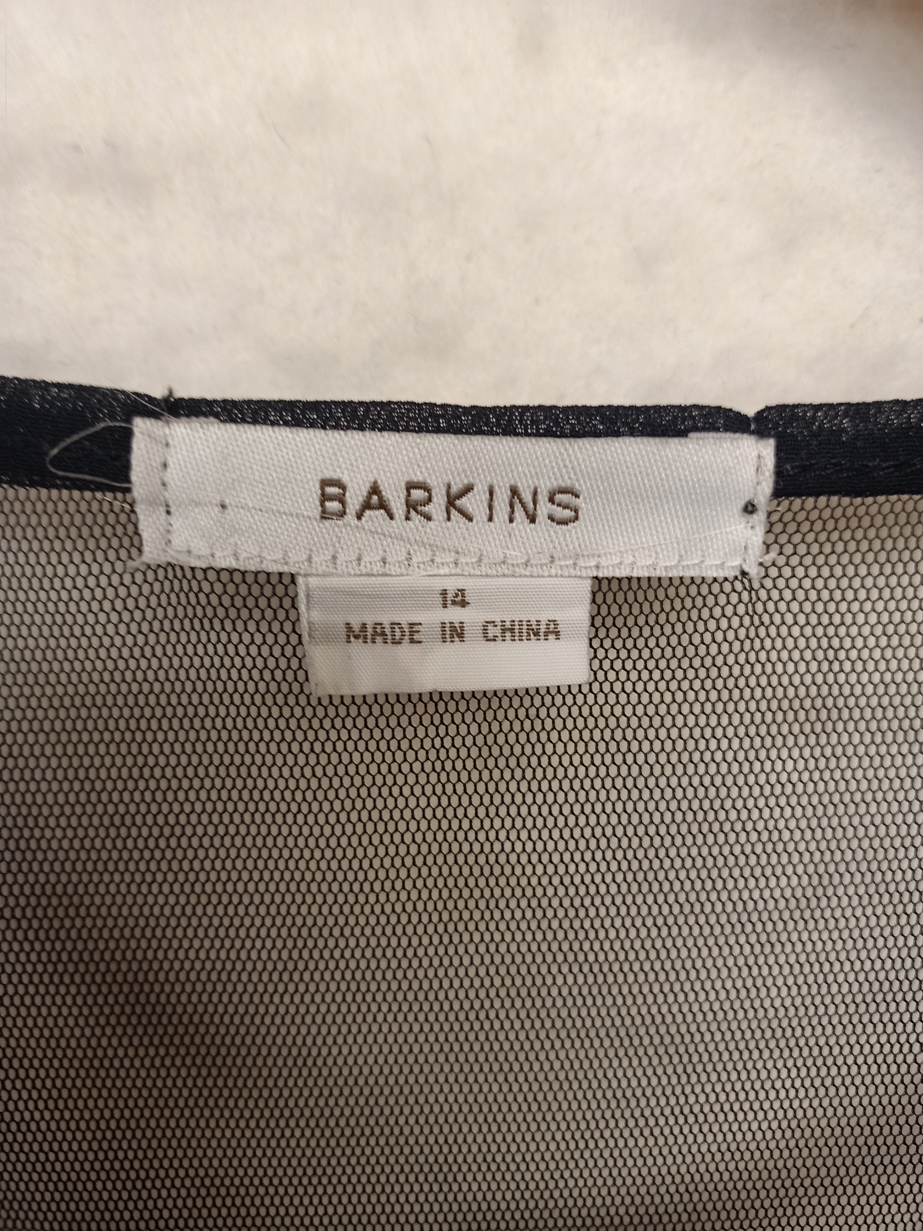 Barkins Ruffle Chiffon Dress