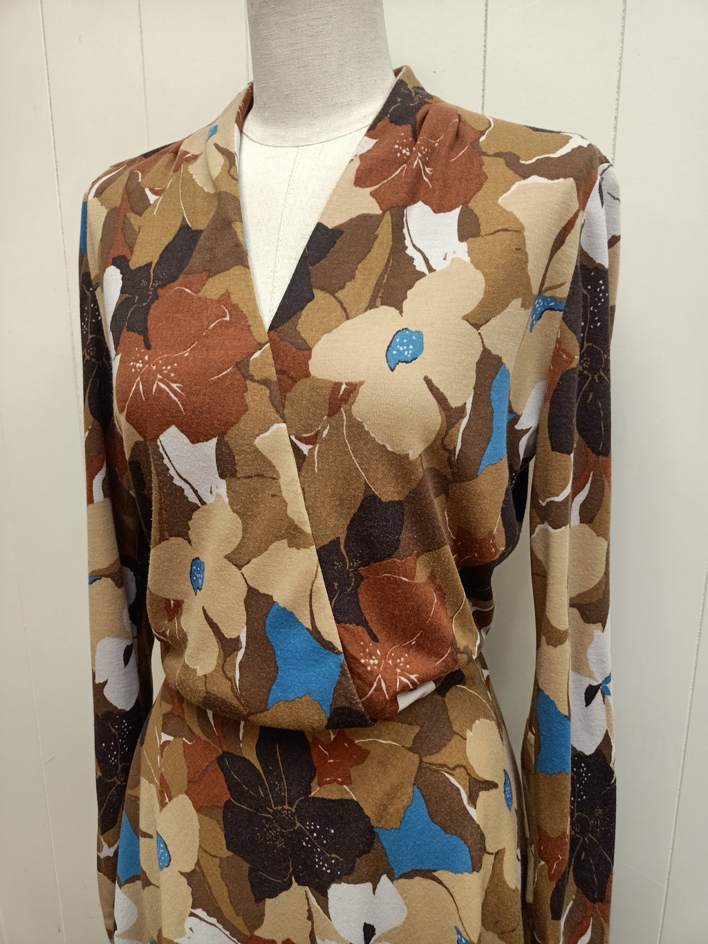 Vintage Muted Floral Dress