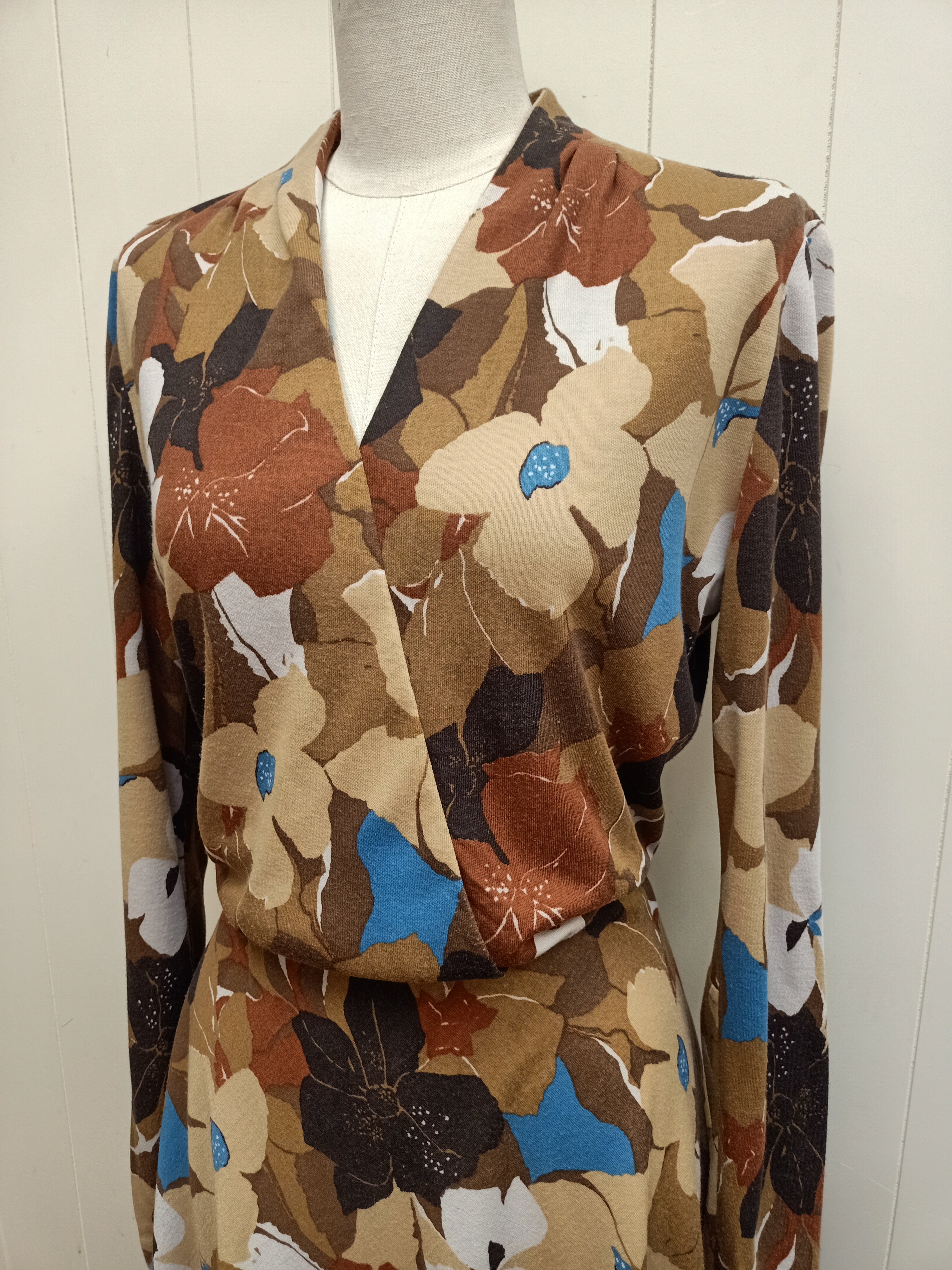 Vintage Muted Floral Dress