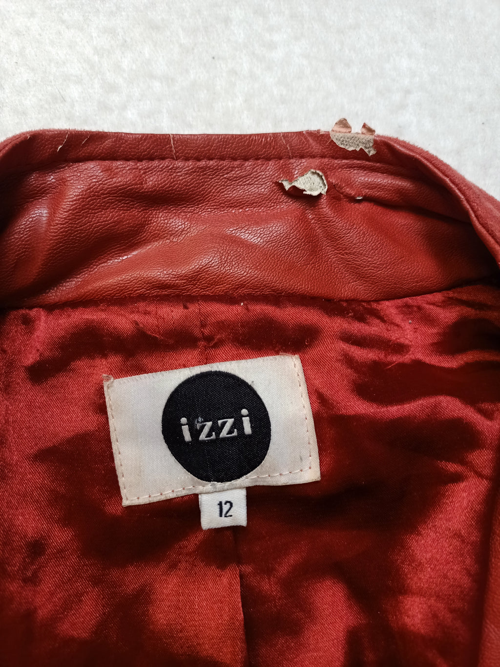 Red Faux Suede Jacket