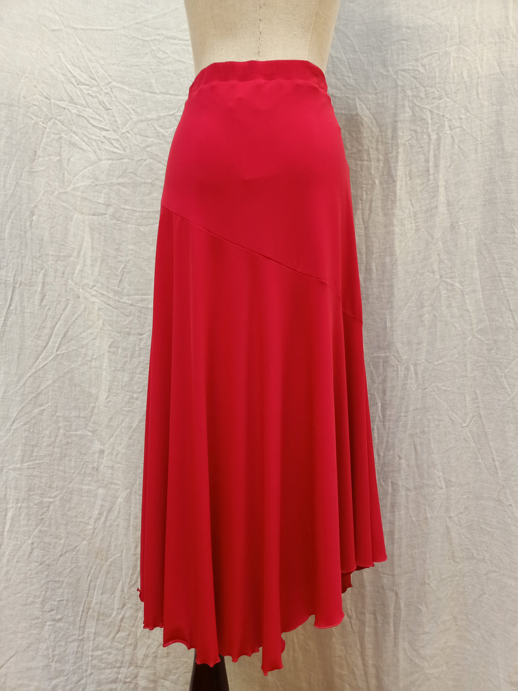 Studibaker Red Assymetric Skirt