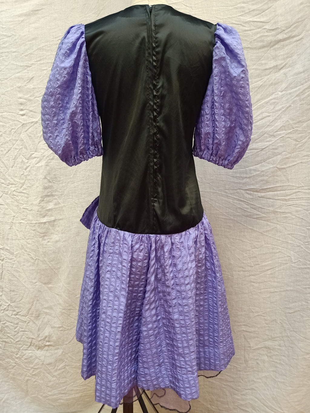 Vintage Black and Purple Dress