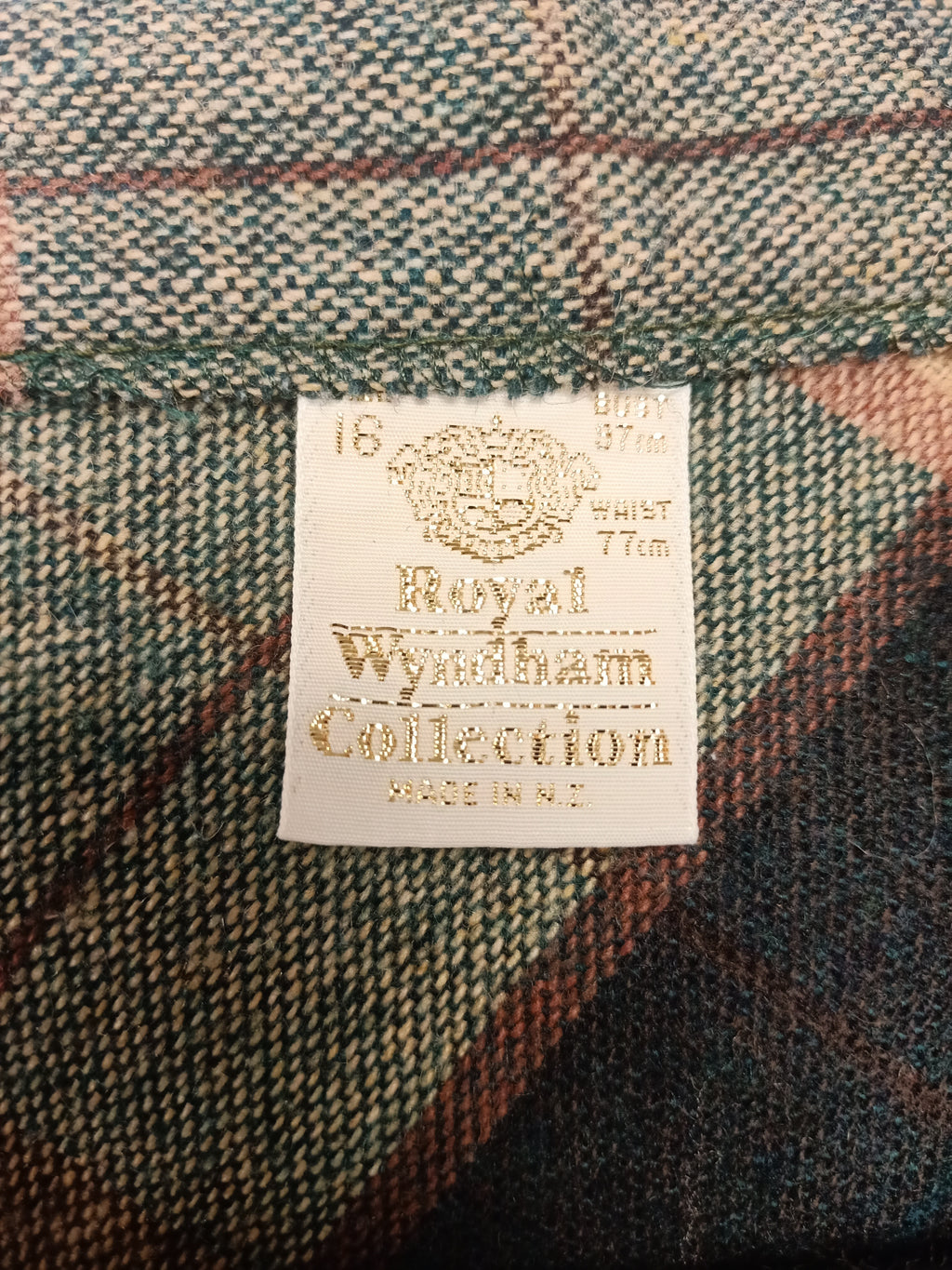 Vintage Royal Wyndham Collection Plaid Skirt