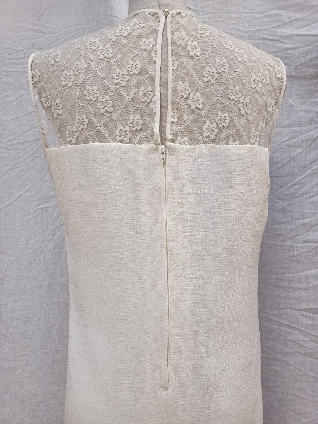 Vintage Lace Cream Dress