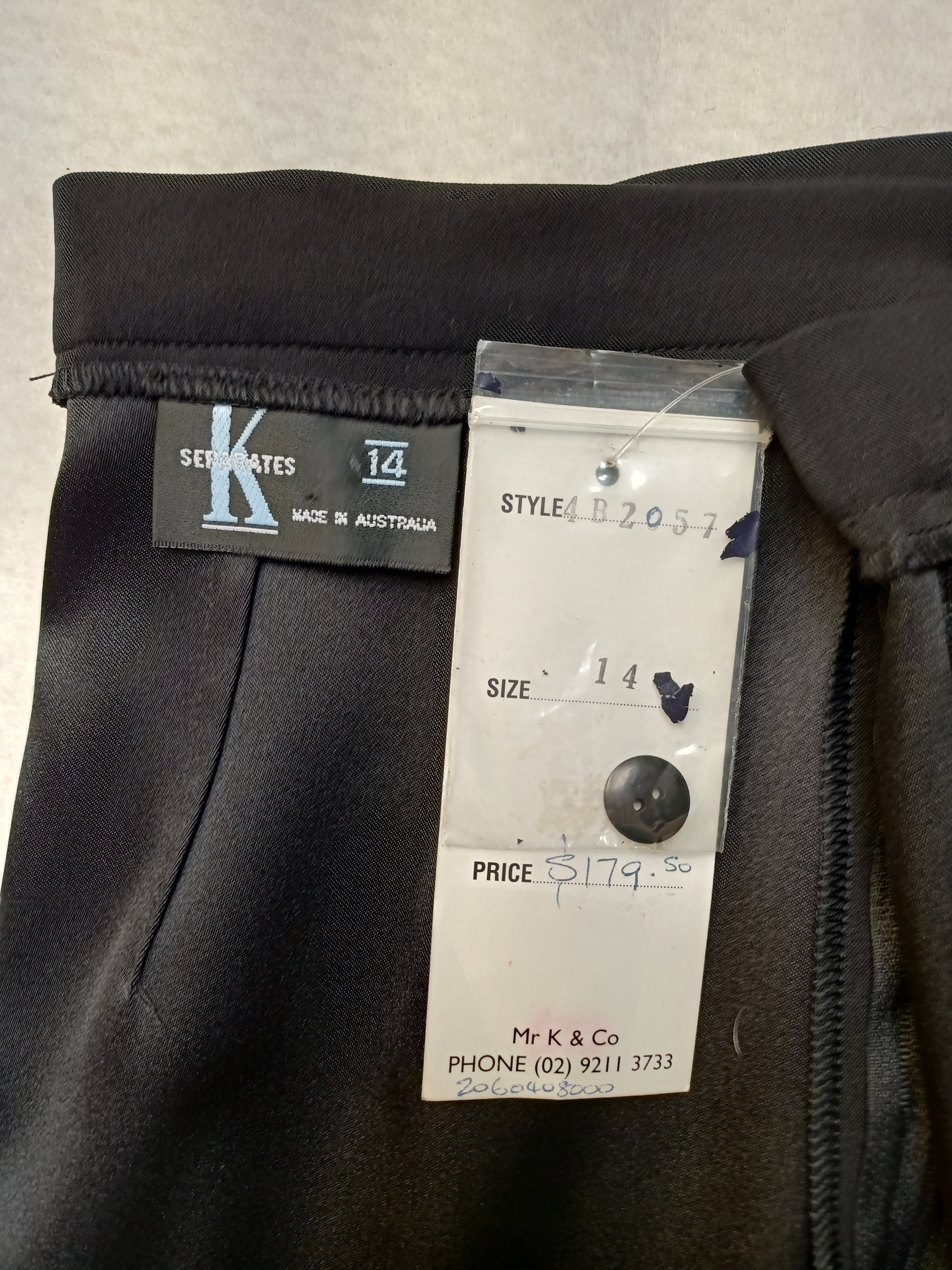 Mr K Sleek Black Skirt