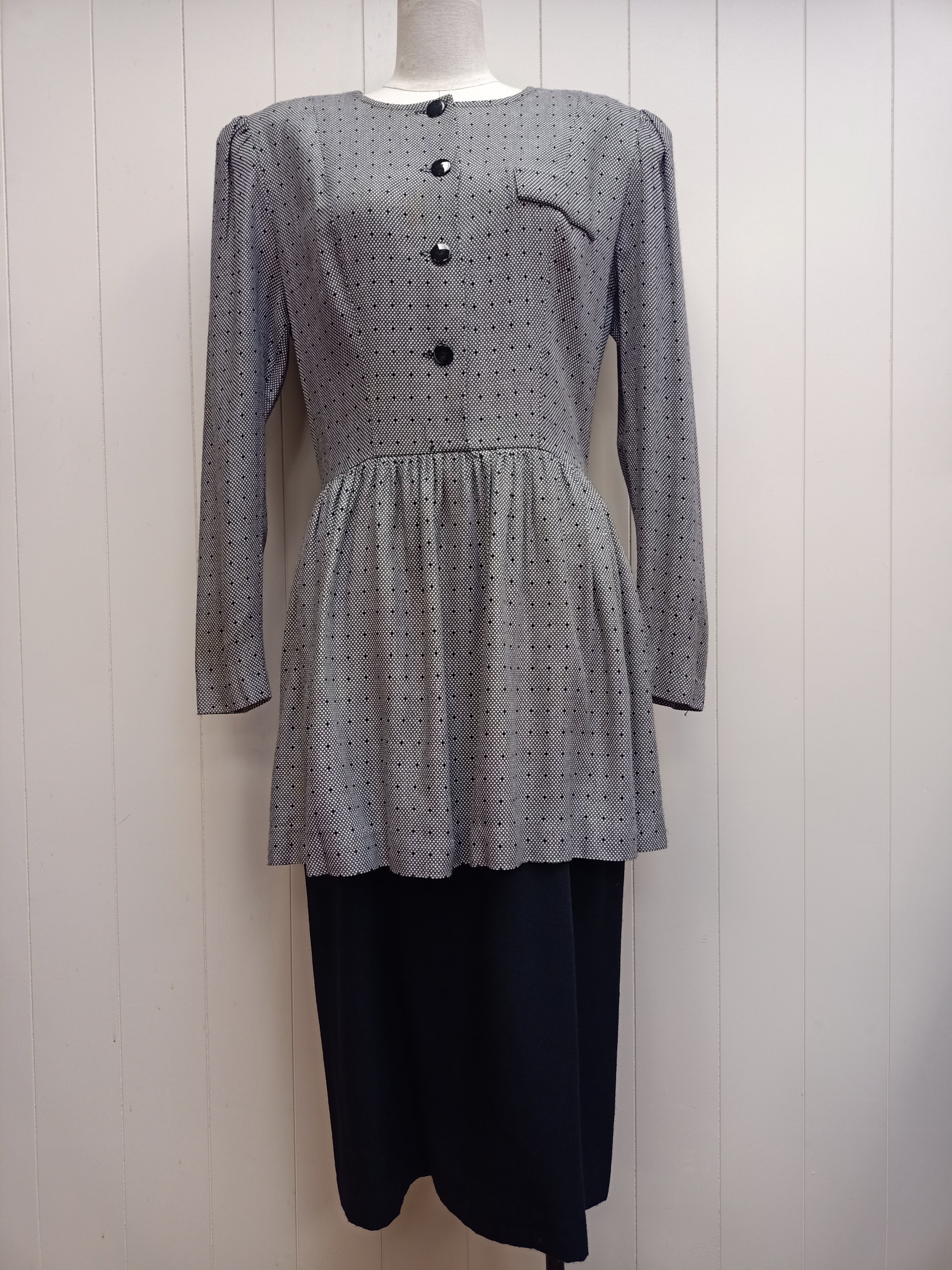Vintage David Warren Peplum Dress