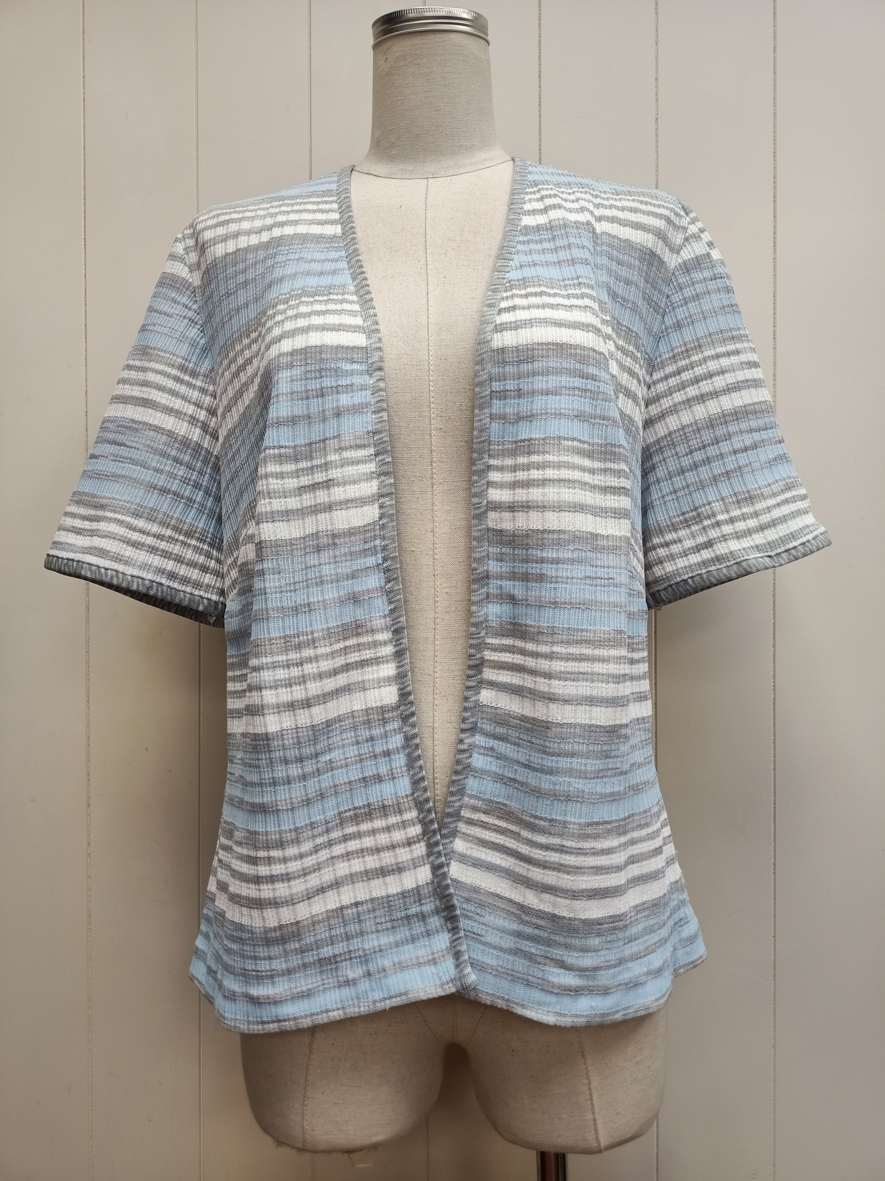 Vintage Blue Striped Shrug