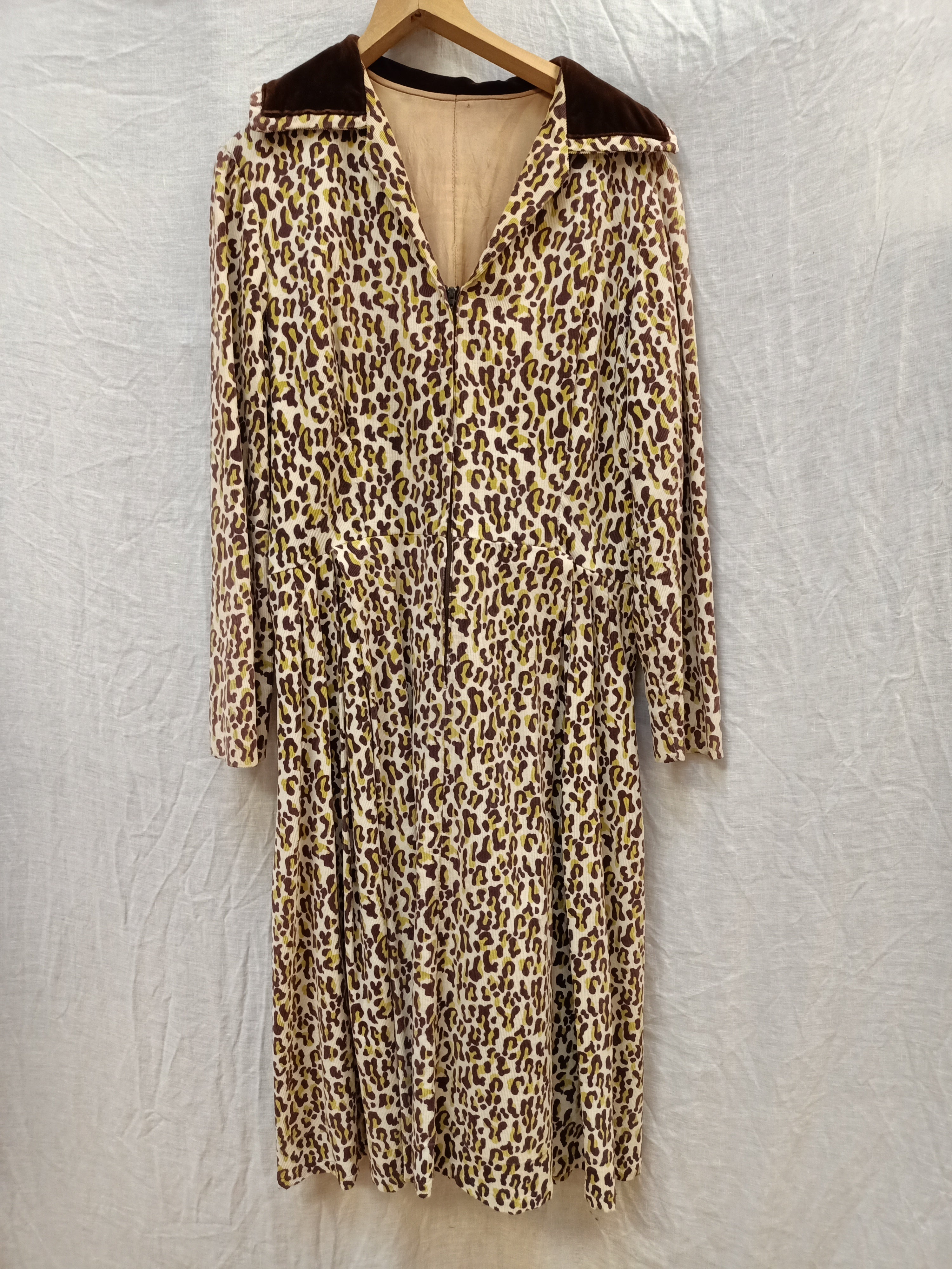 Vintage Leopard Print Dress