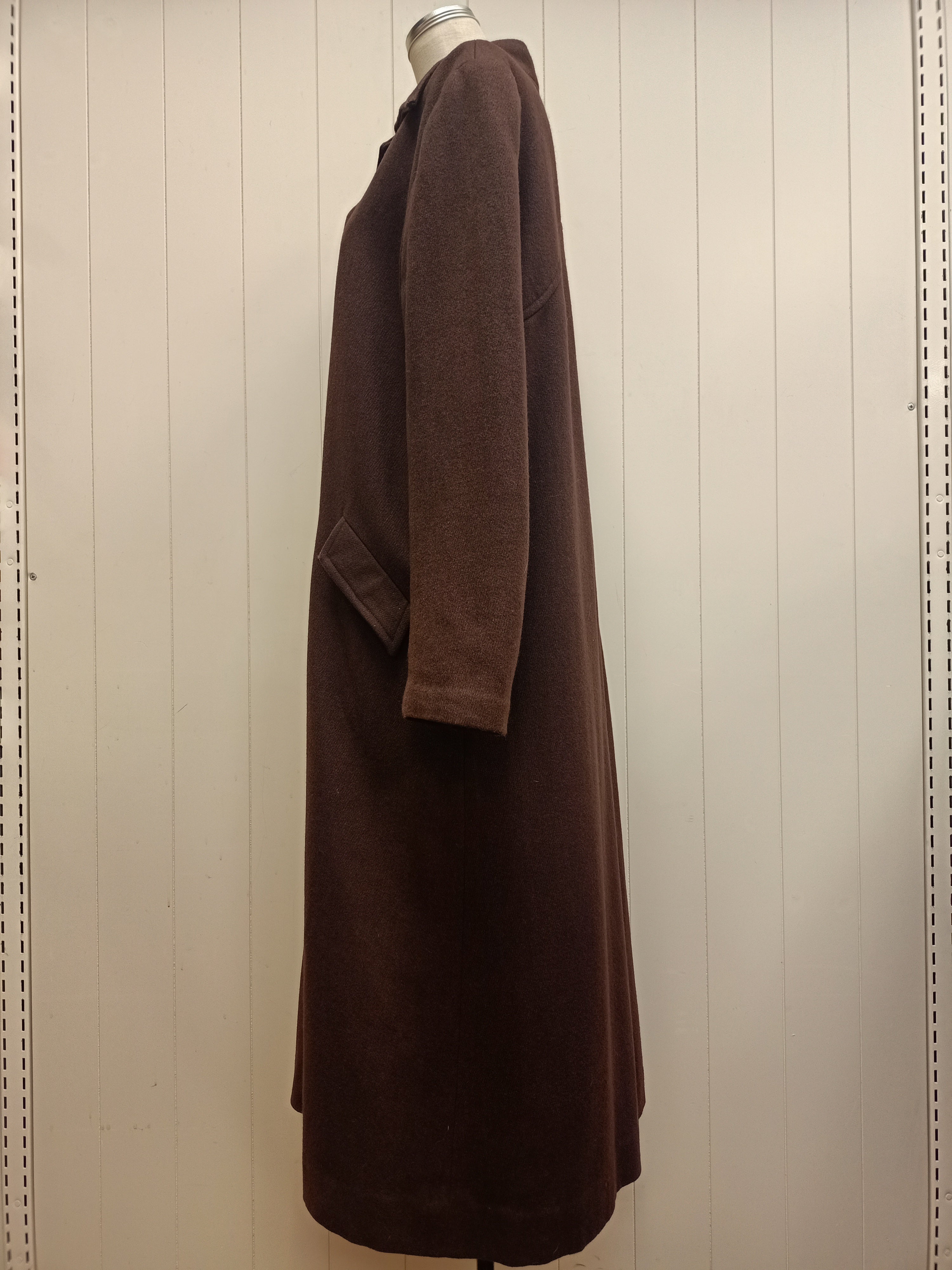 Vintage Brown Jersey Coat