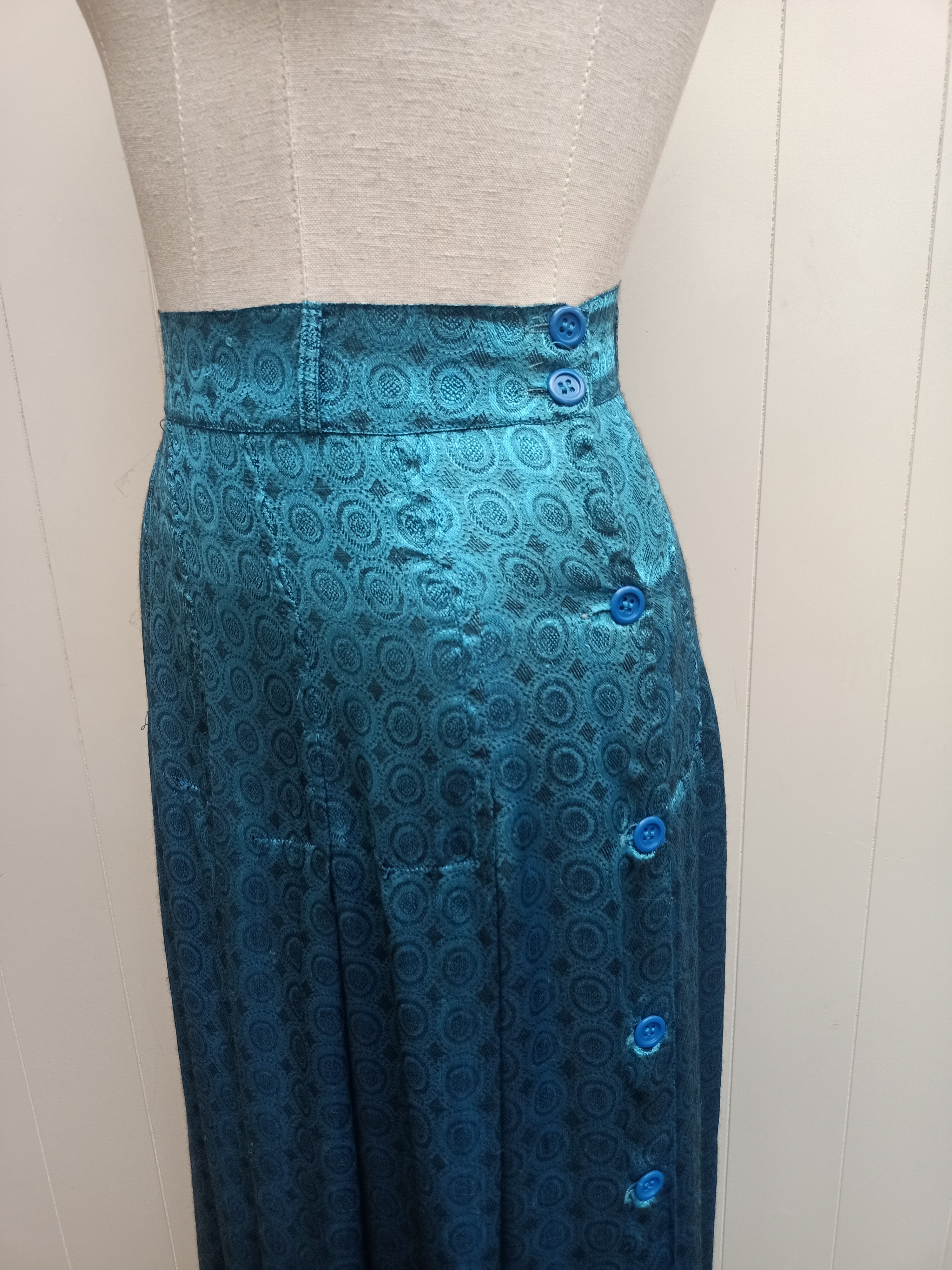 Vintage Medallion Rayon Skirt