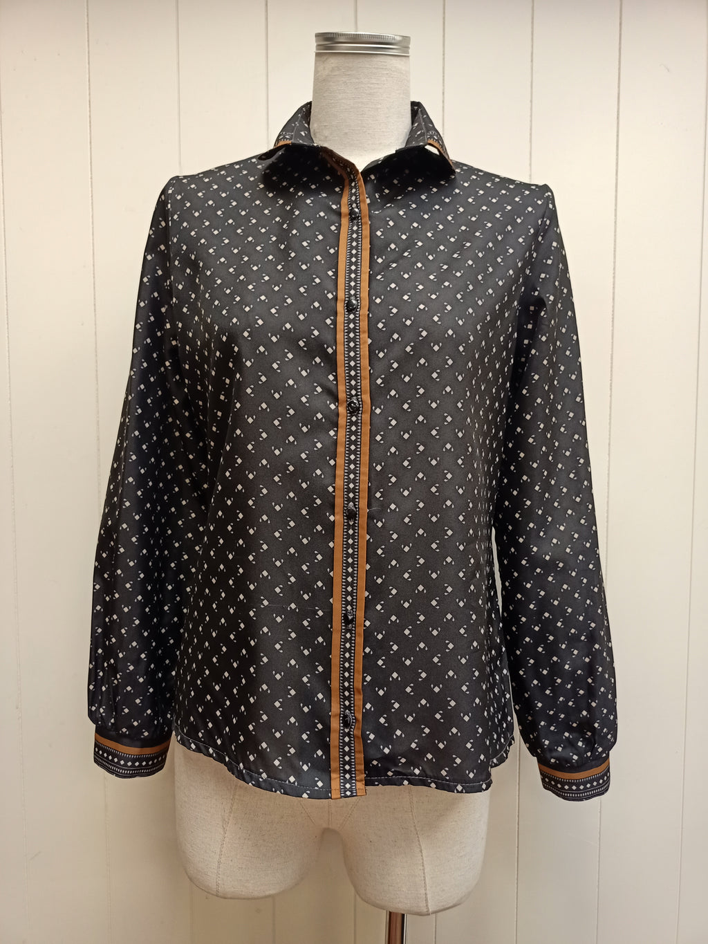 Vintage Lady Lichfield Geometric Shirt