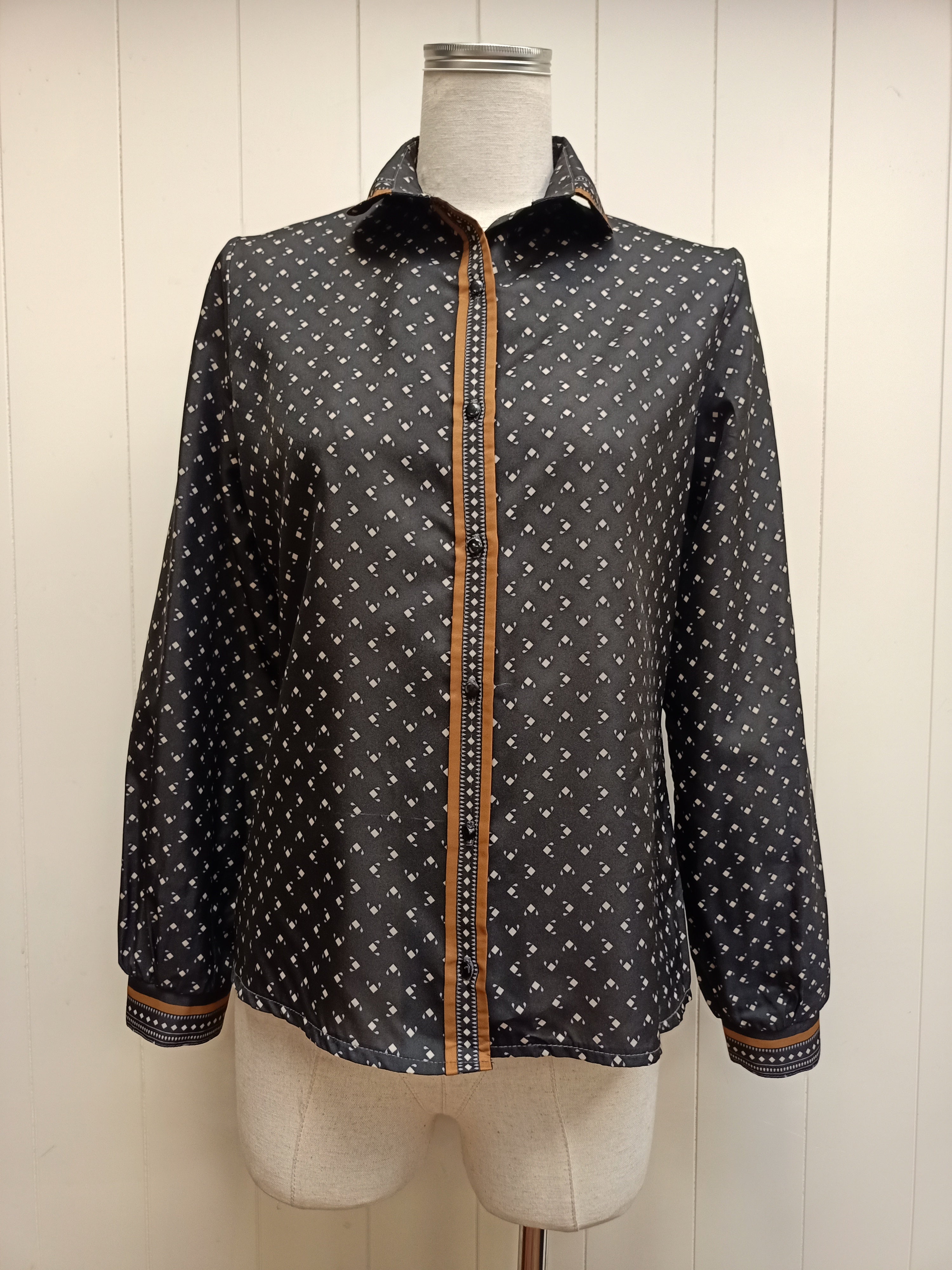 Vintage Lady Lichfield Geometric Shirt