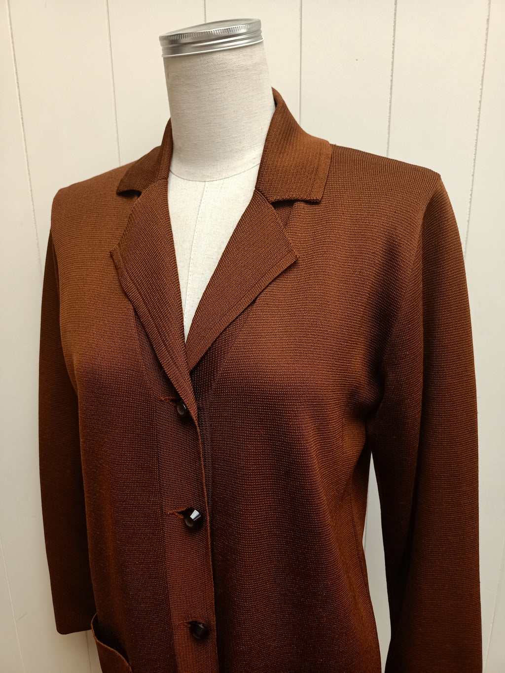 Vintage Rich Brown Cardigan
