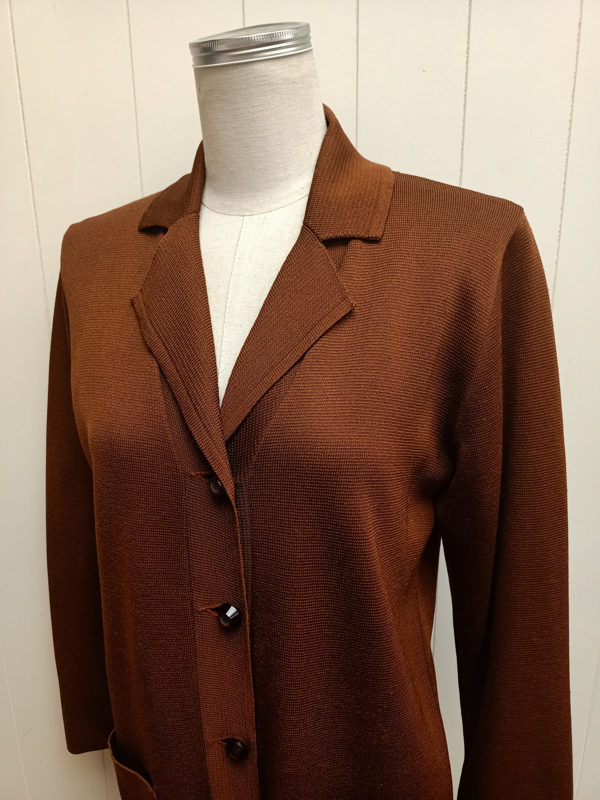 Vintage Rich Brown Cardigan