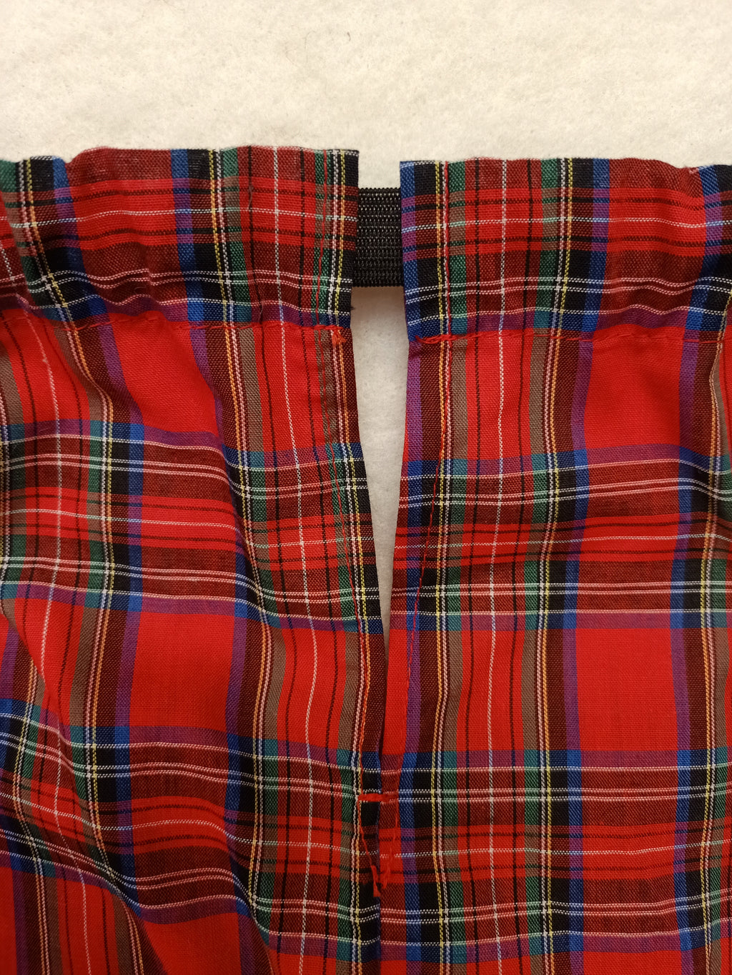 Vintage Plaid Tiered Skirt