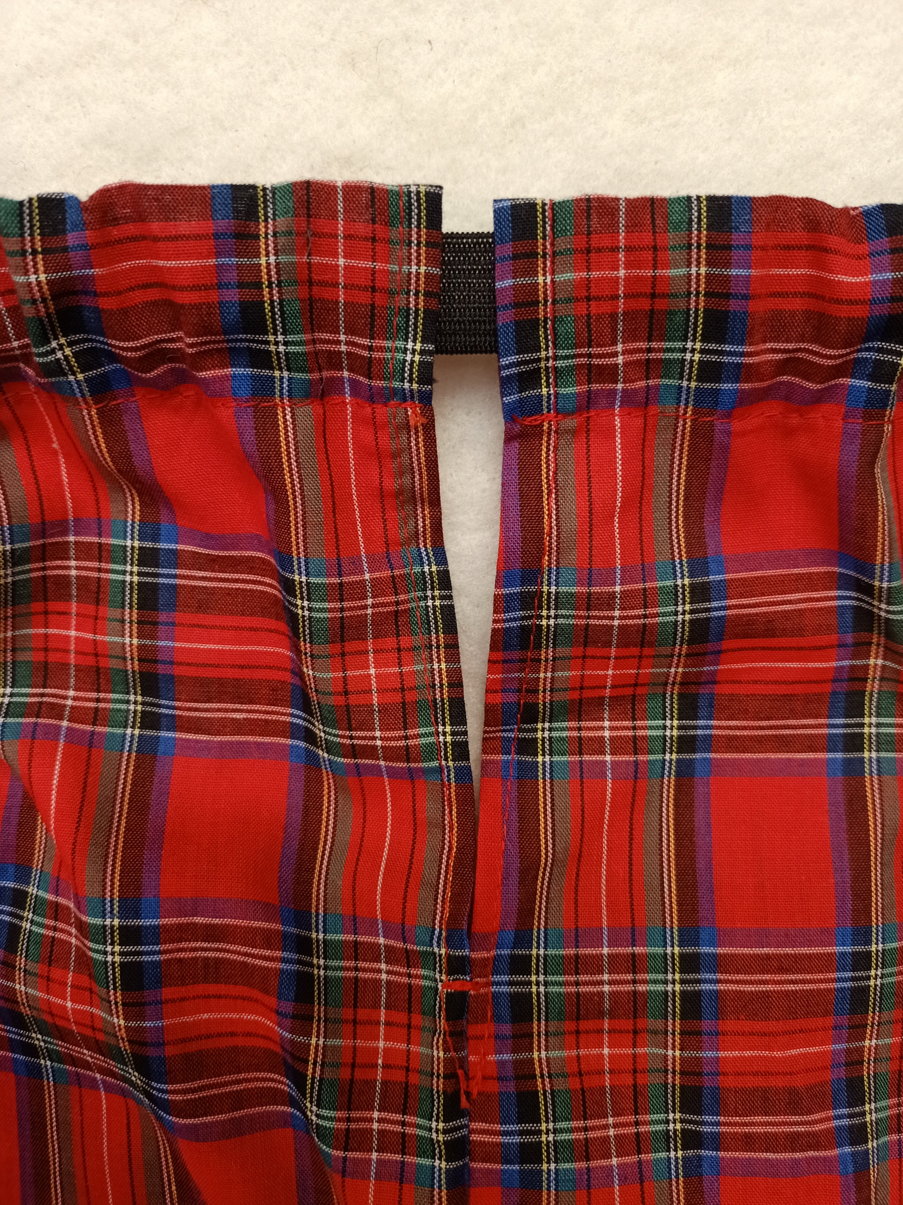 Vintage Plaid Tiered Skirt