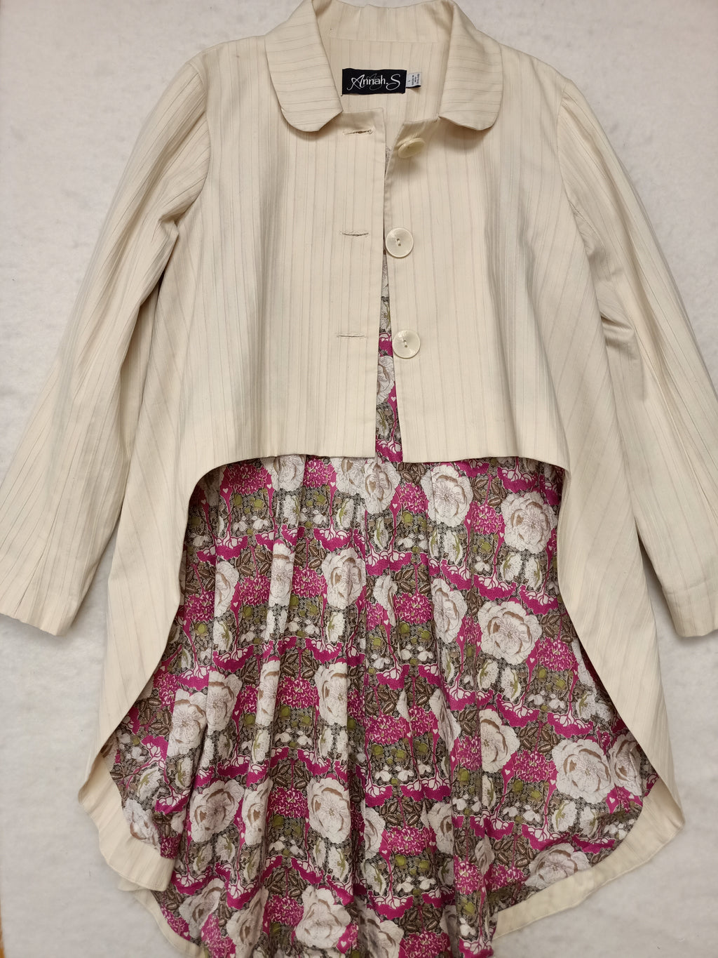 Annah Stretton Pinstripe Coat