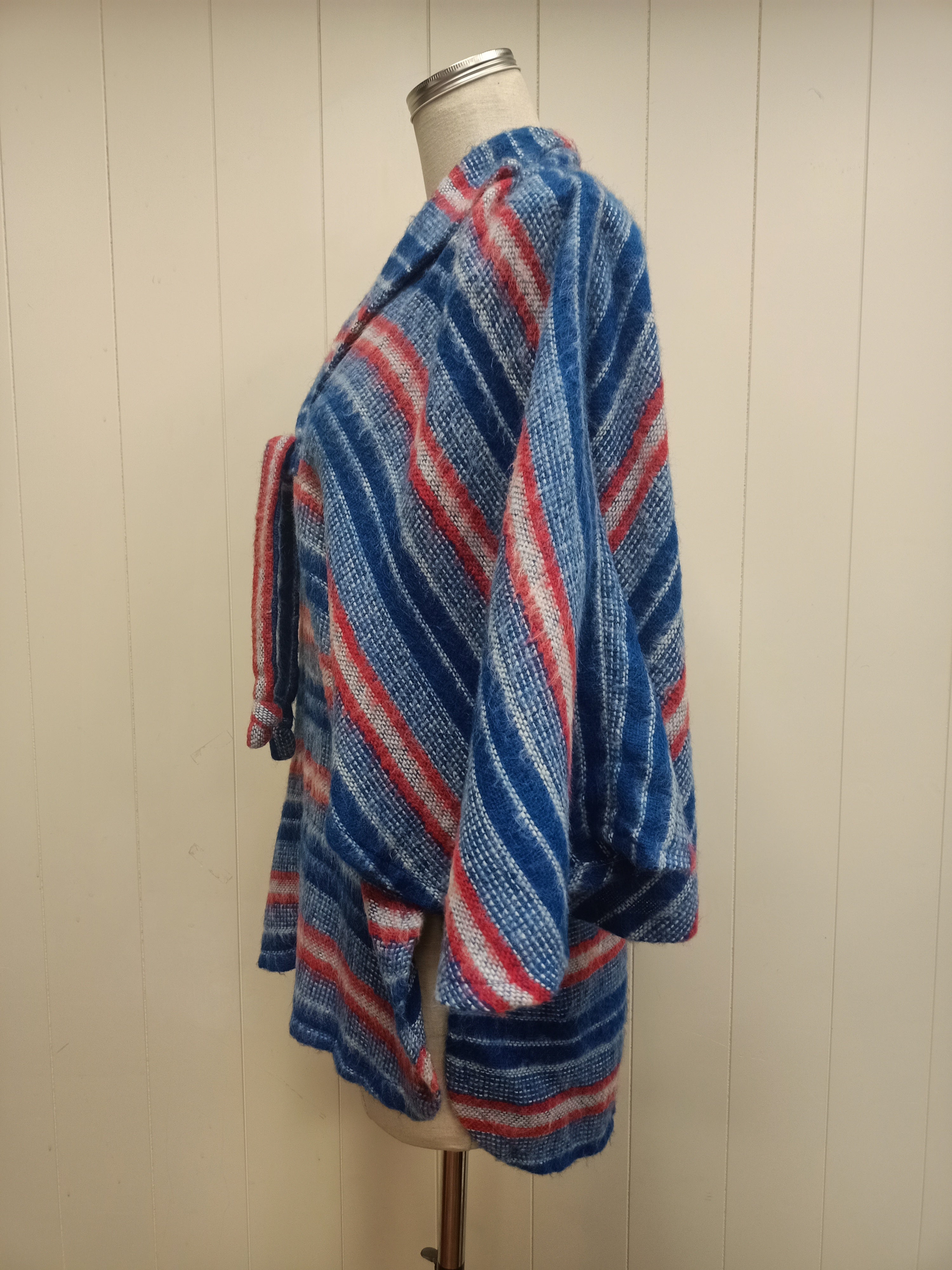 Vintage Fiorucci Striped Poncho