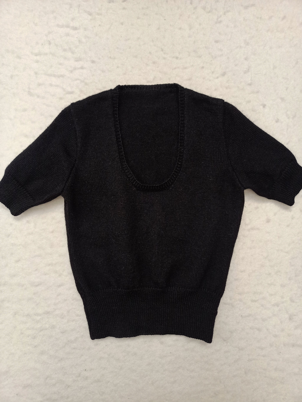 Vintage Black Knit Shirt