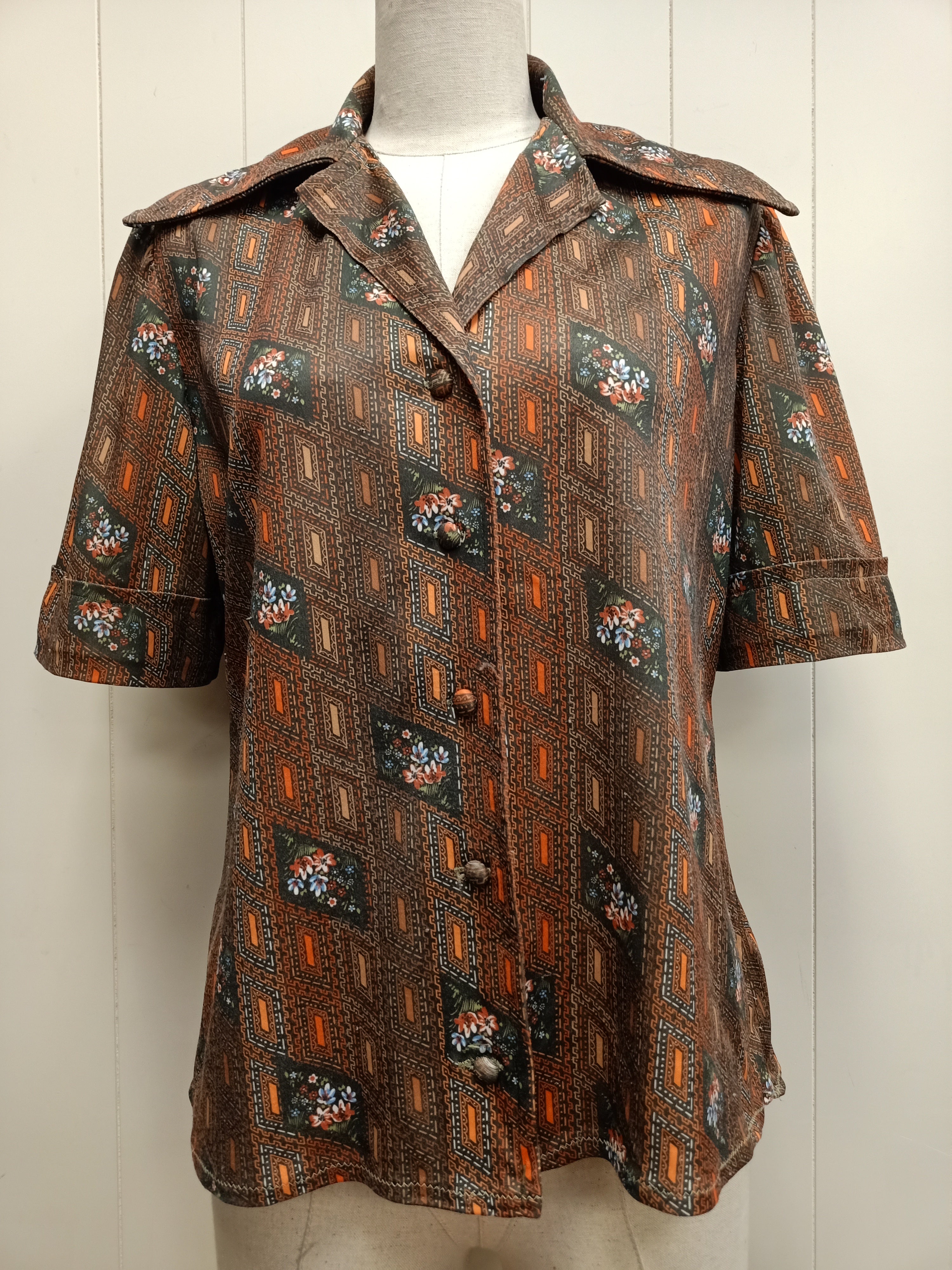 Vintage Floral Medallion Shirt