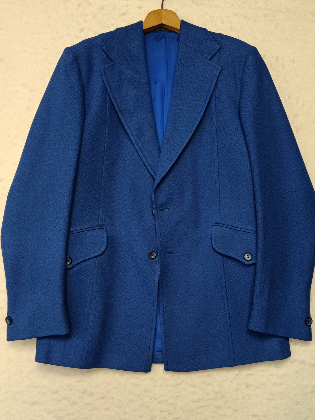Vintage Mens Be a Jason Man Blue Suit