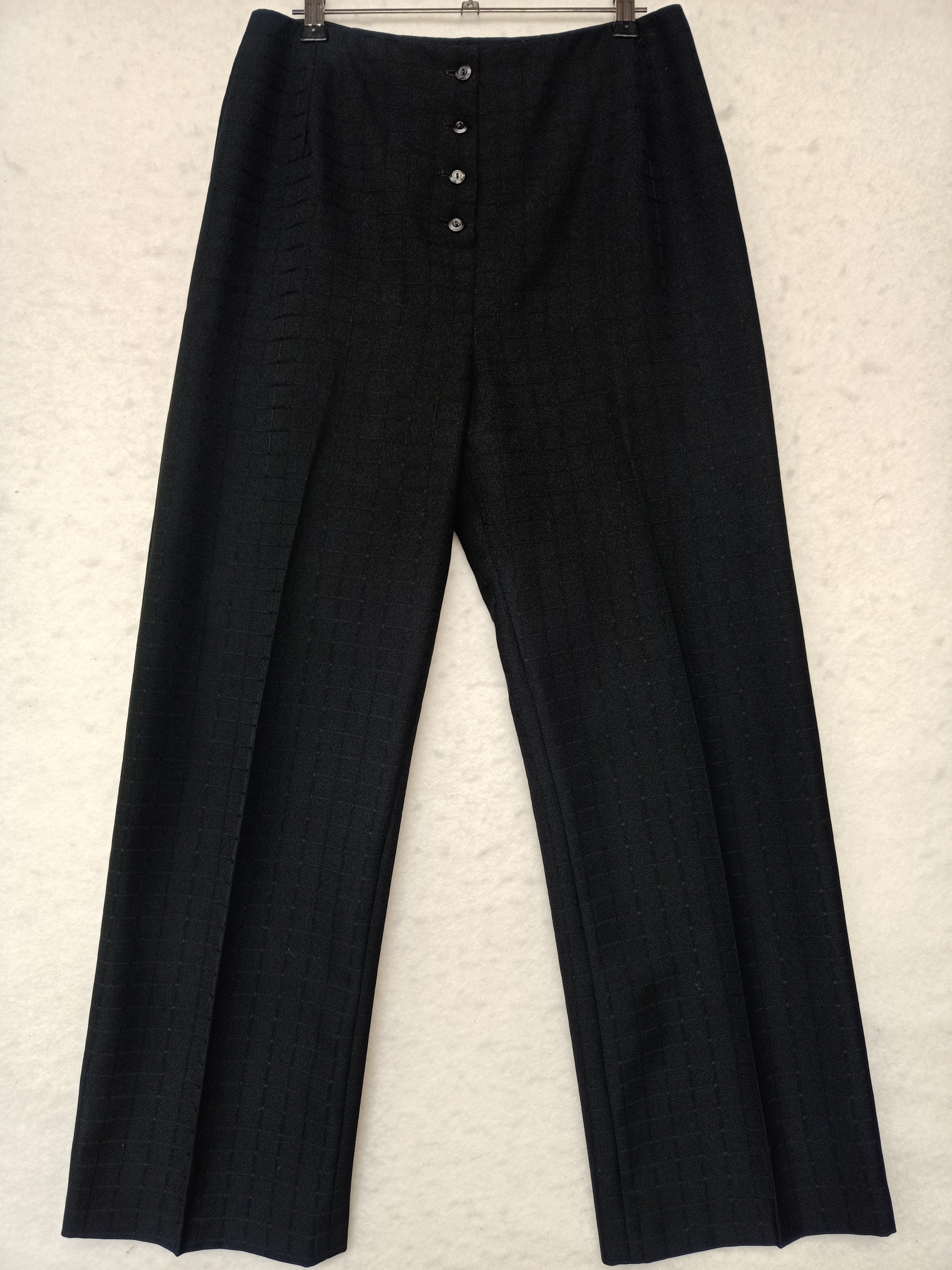 Vintage Miss Deauville Black Grid Pants