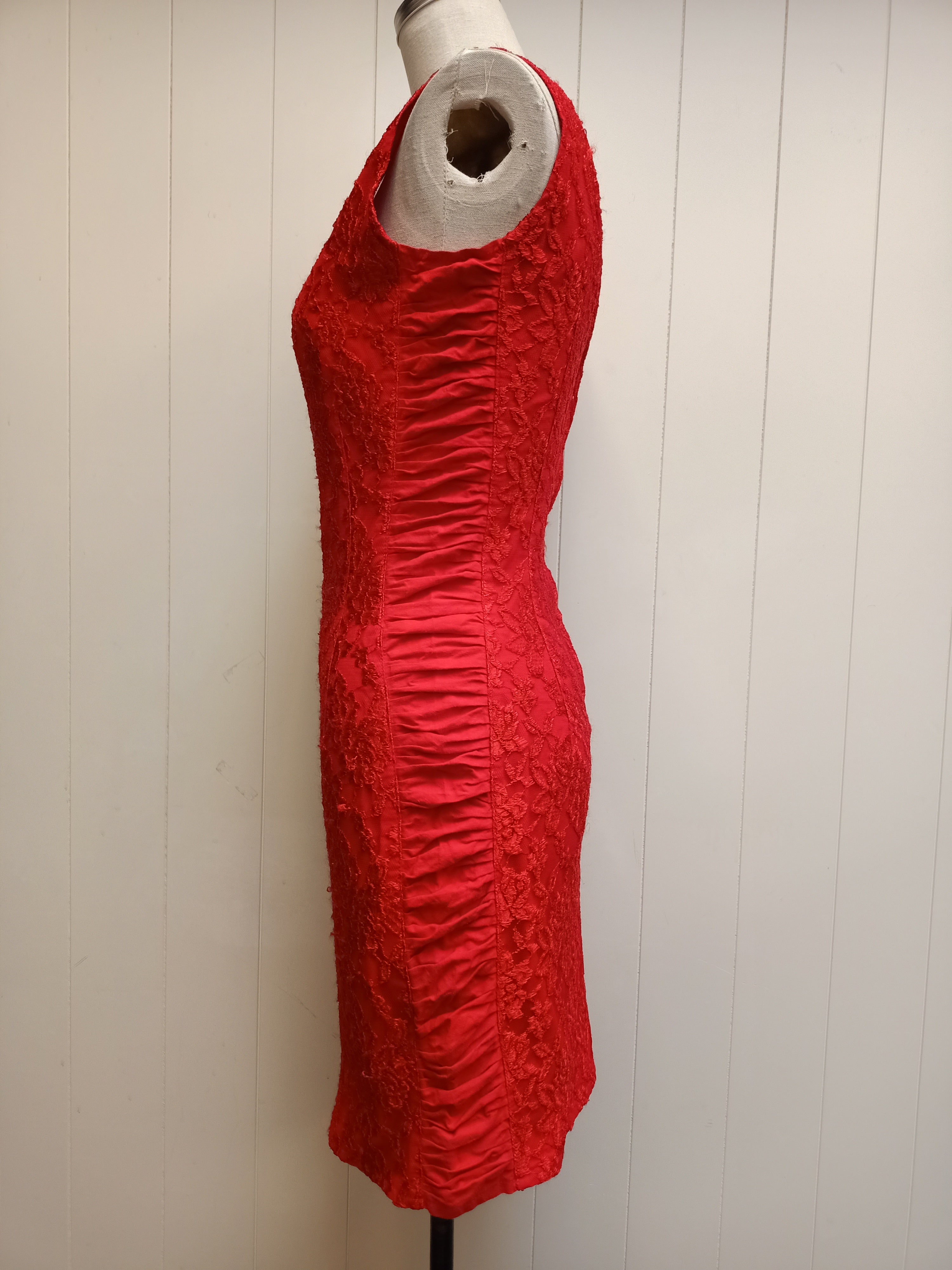 Shadze of Lace Red Lace Dress