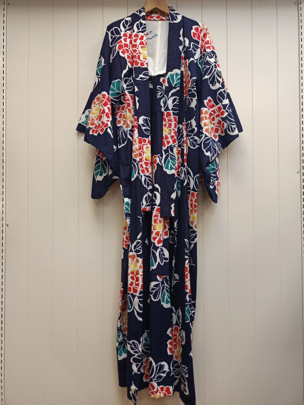 Vintage Navy Floral Kimono