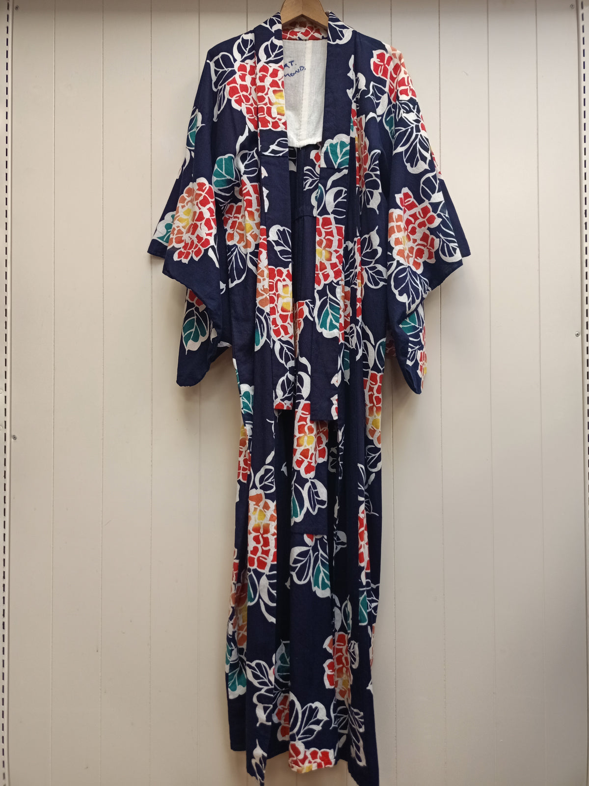 Vintage Navy Floral Kimono