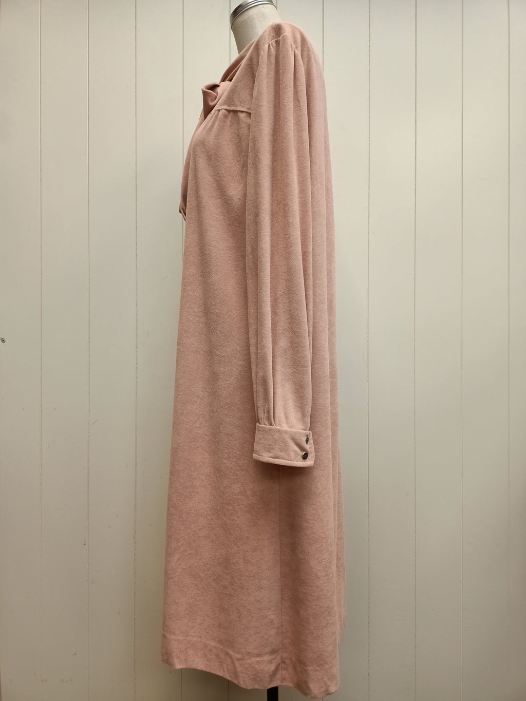 Vintage Sueded Pussycat Bow Dress