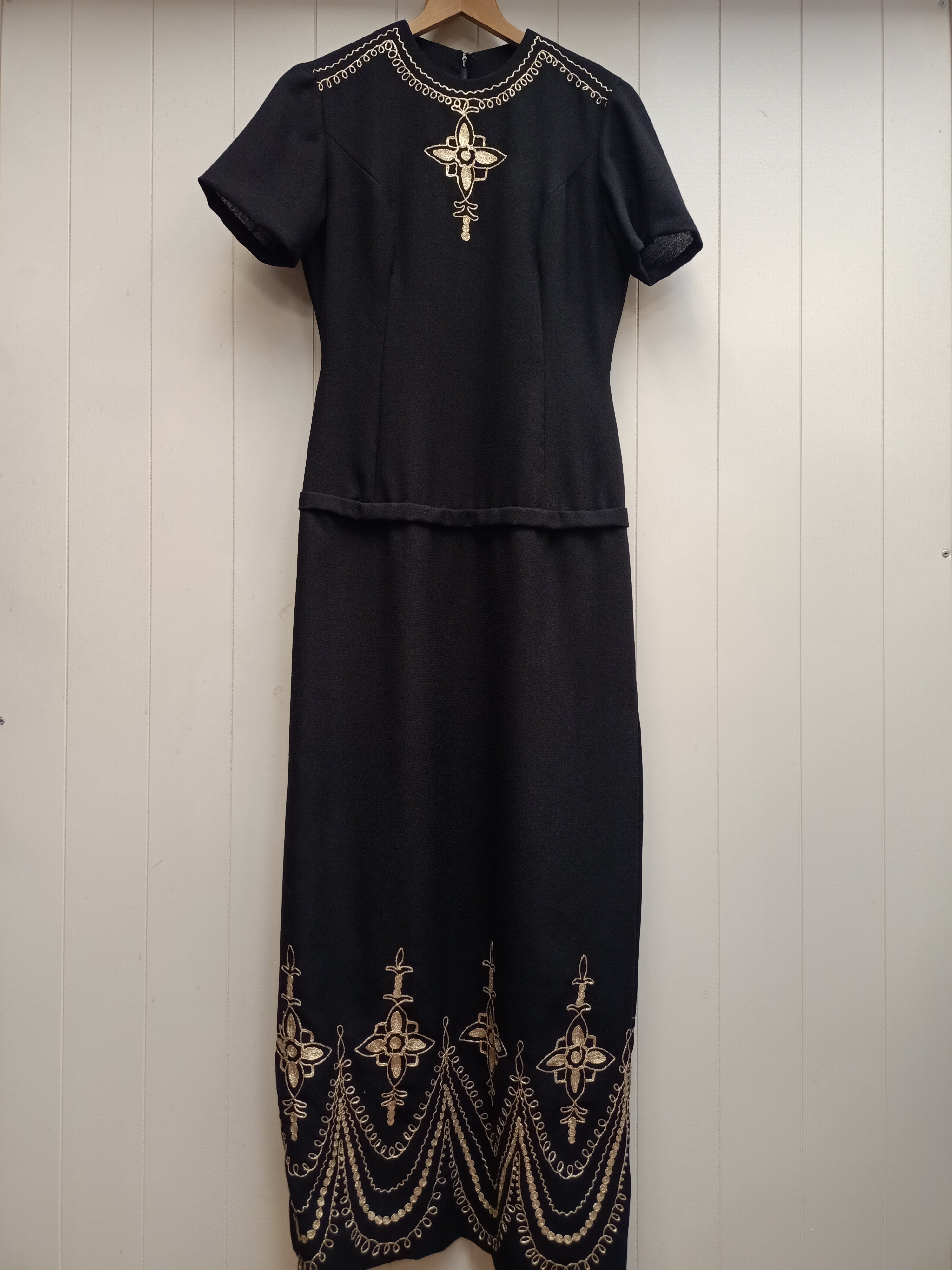 Mona Crawford Gold Trim Dress