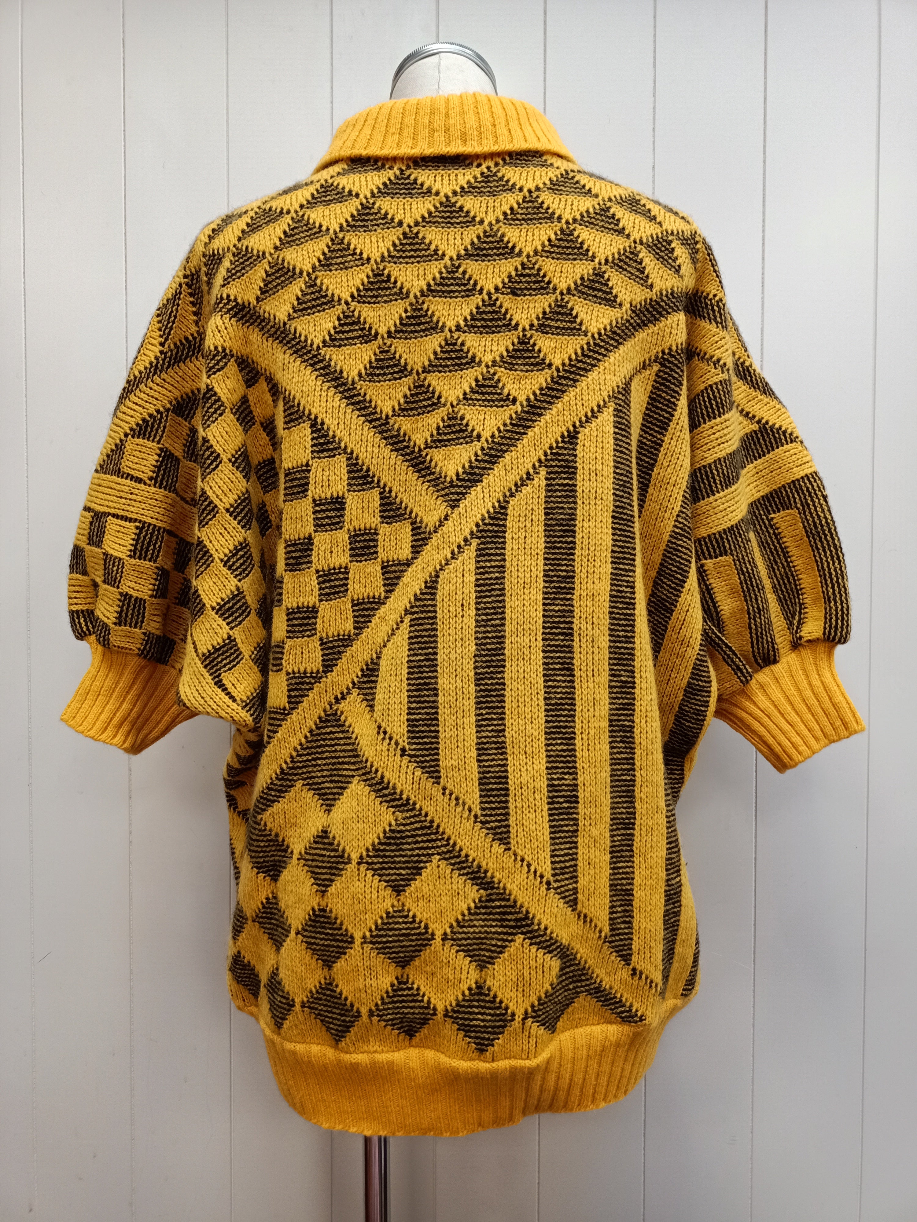 Vintage Geometric Knit Sweater