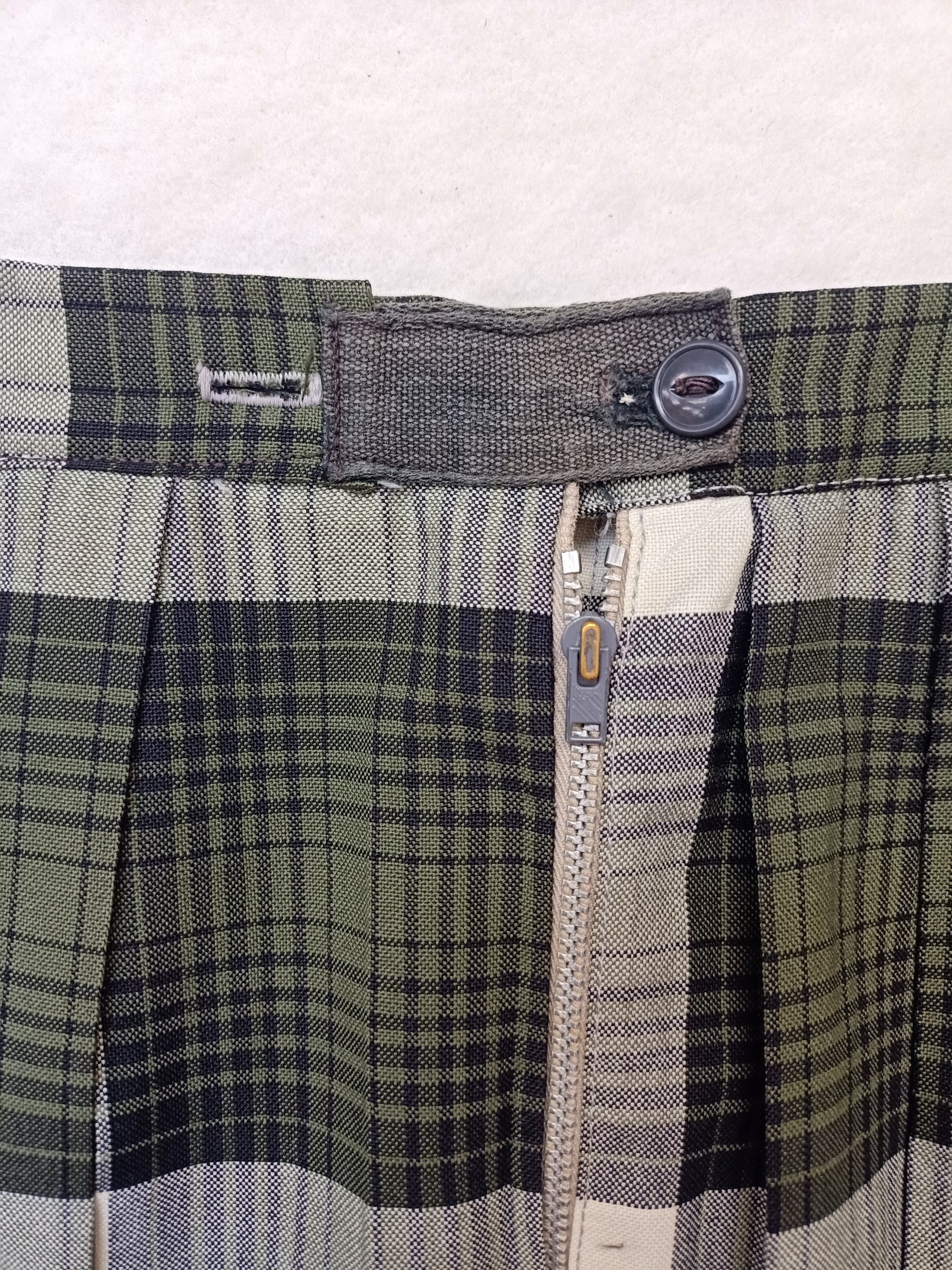 Vintage Jantzen Green Checkered Skirt