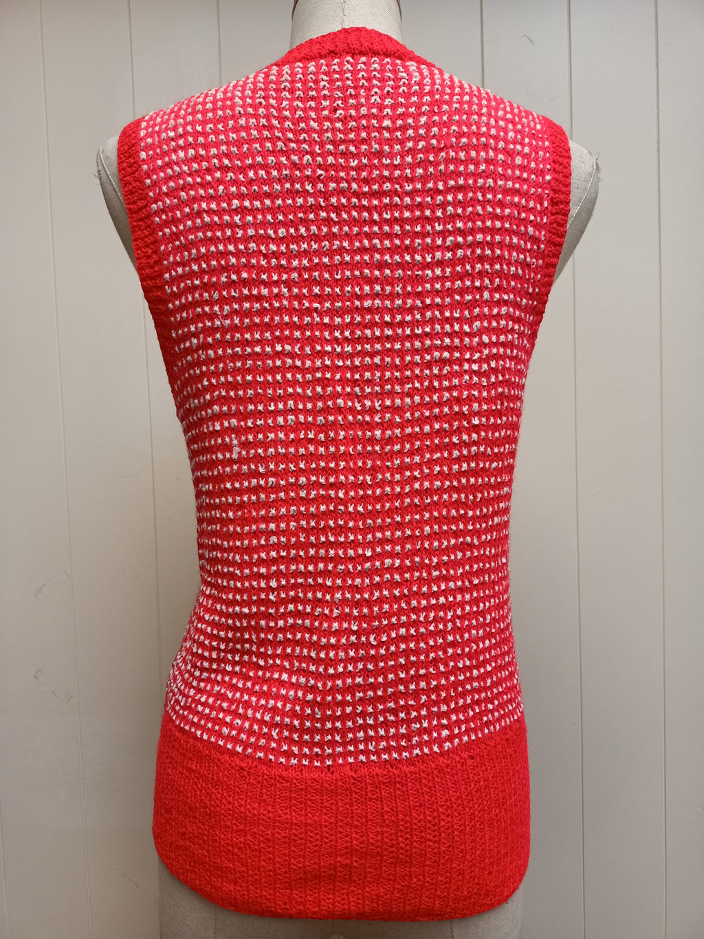 Vintage Two Tone Knit Vest