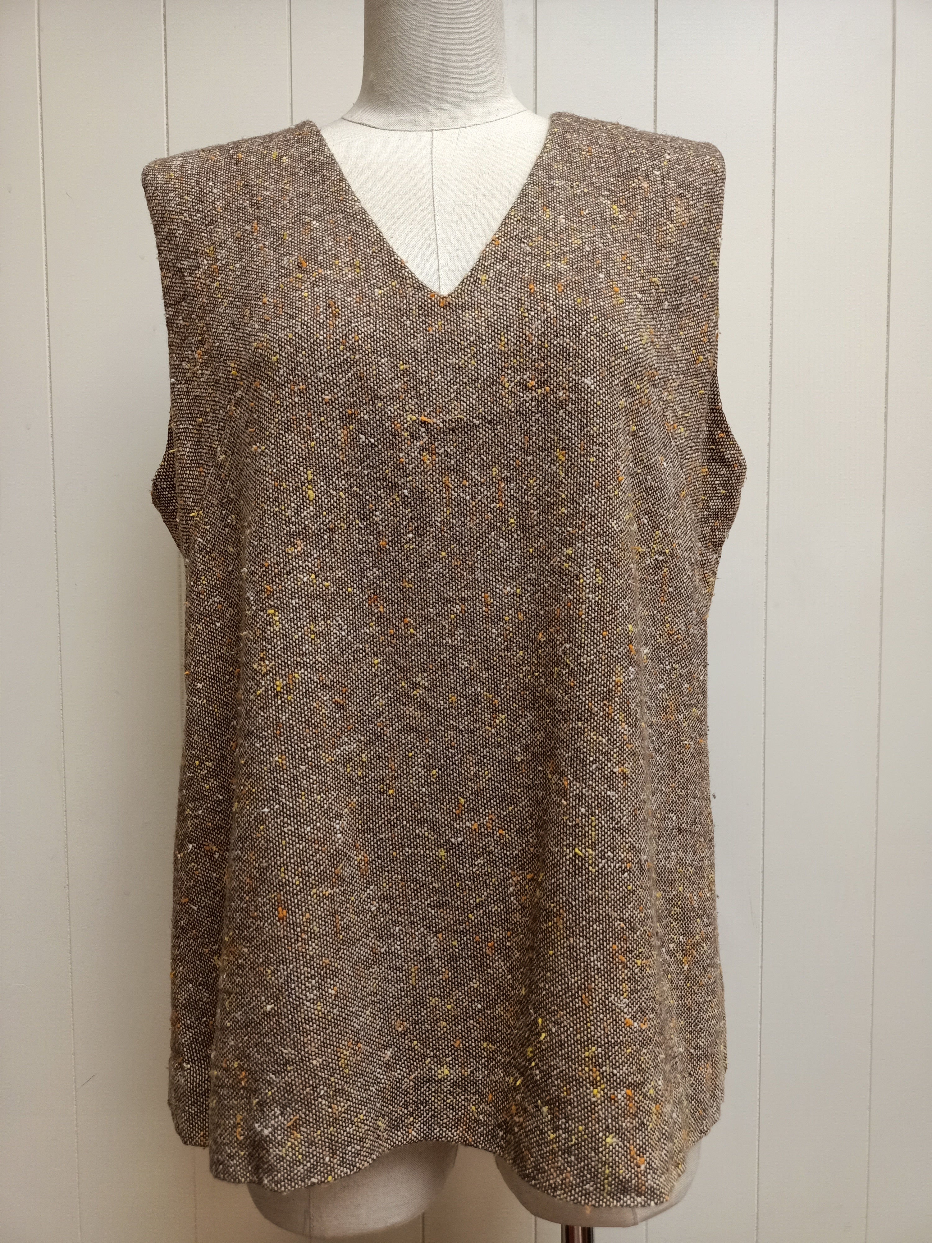 Vintage Brown Slub Shirt