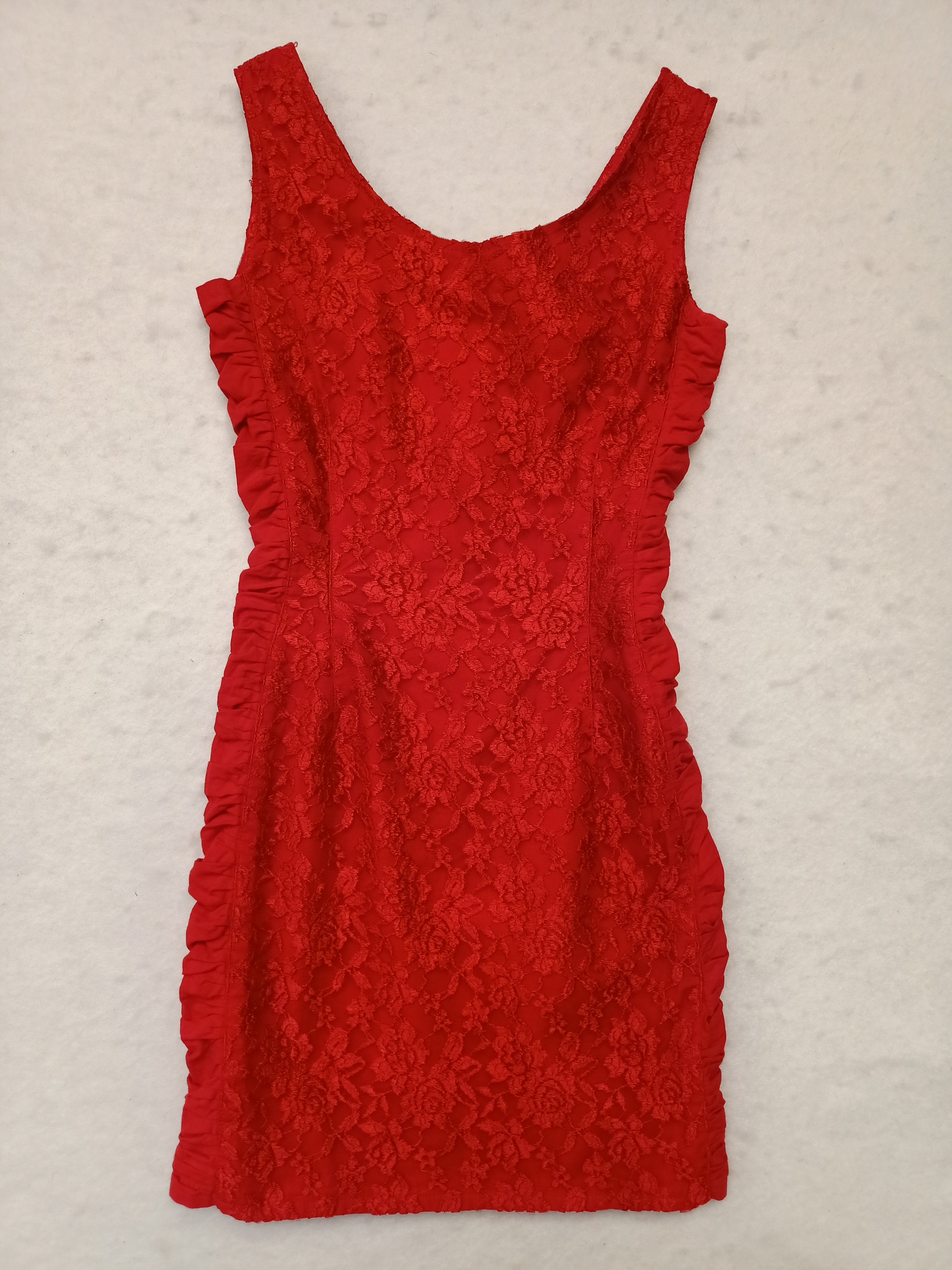 Shadze of Lace Red Lace Dress